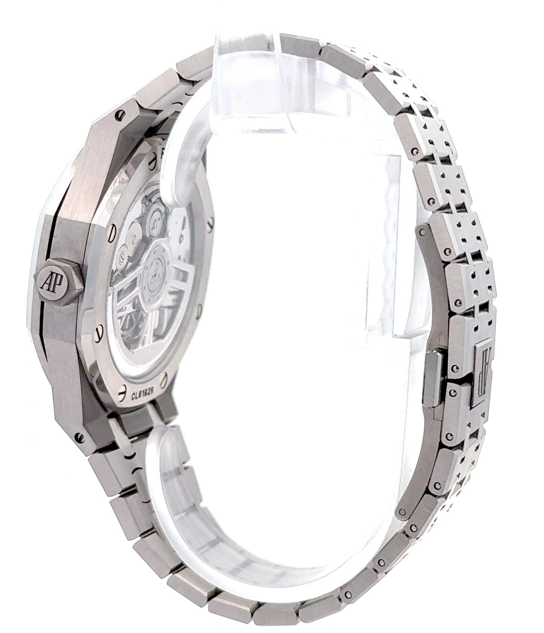 Audemars Piguet Royal Oak Flying Tourbillon Red Burgundy Stainless Watch