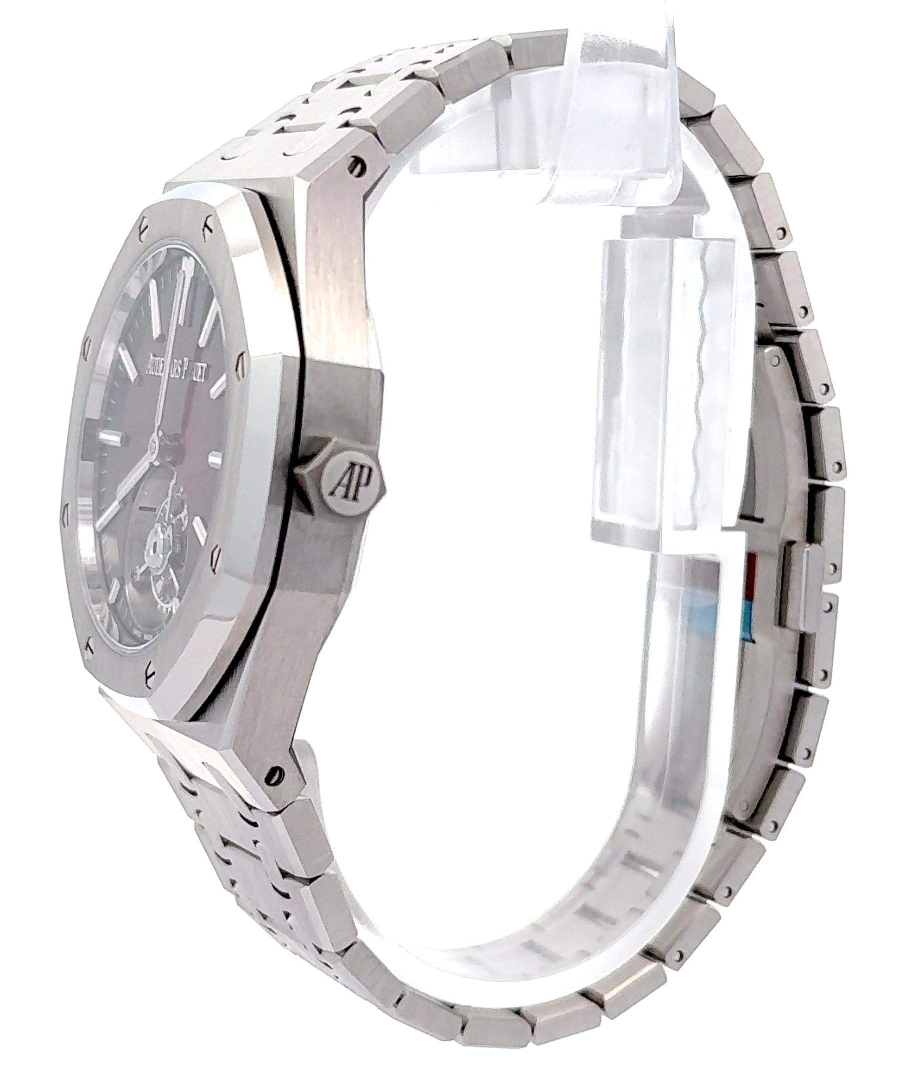 Audemars Piguet Royal Oak Flying Tourbillon Red Burgundy Stainless Watch