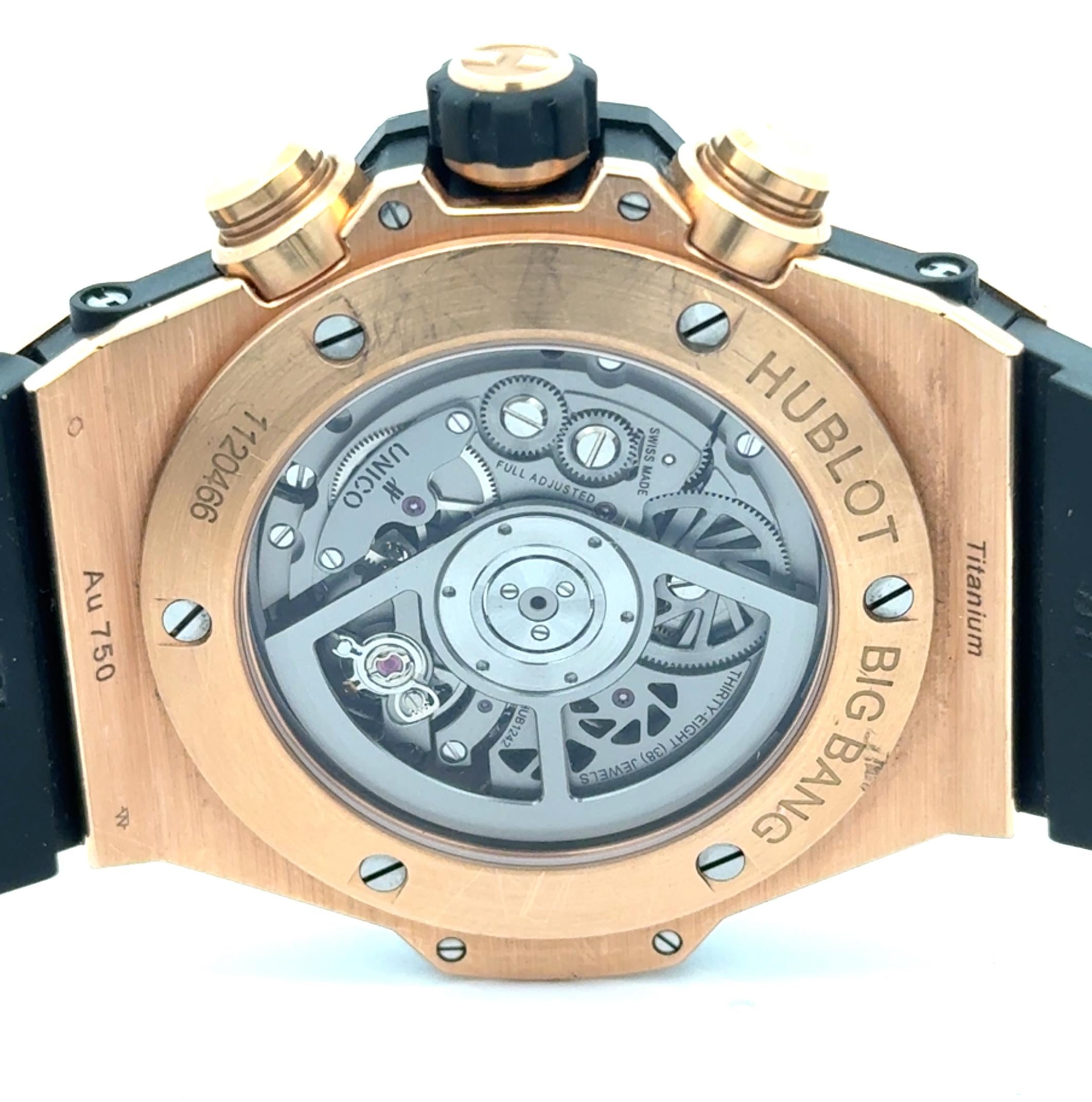 Hublot Big Bang Unico King Gold 18k Rose Gold Ceramic 44mm Watch
