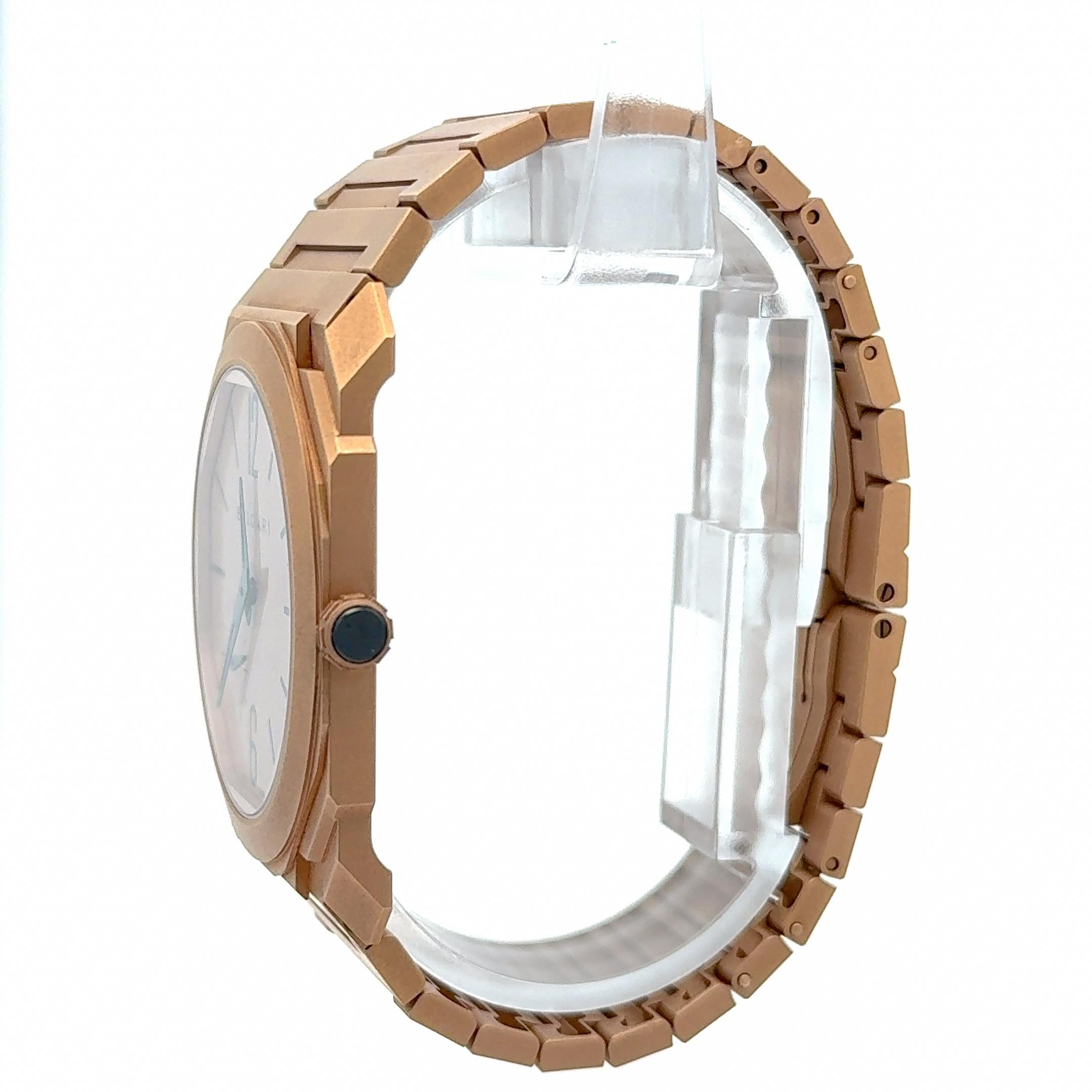 2019 Bulgari Octo Finissimo 18k Gold PO0368 Salmon Dial Watch w/ Box and Booklet