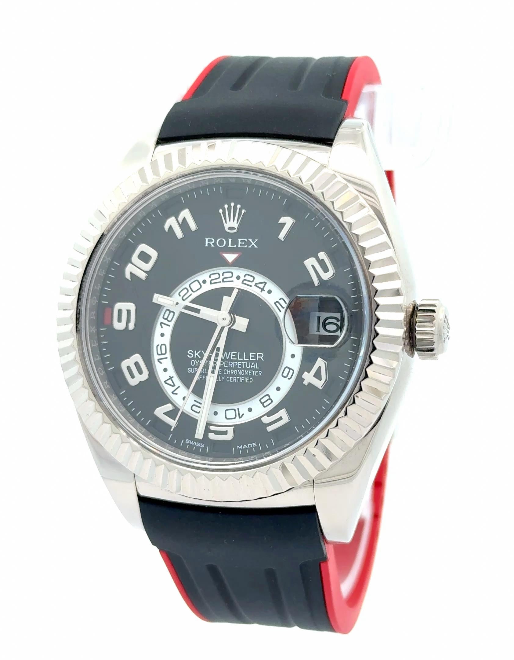 Rolex 2019 Sky-Dweller - 326139 White Gold Black Dial Watch