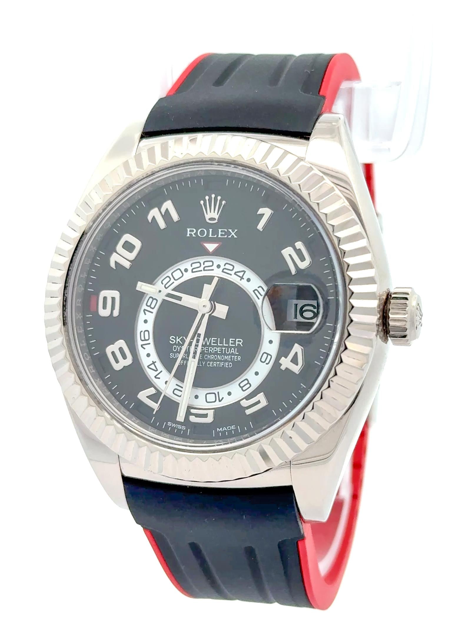 Rolex 2019 Sky-Dweller - 326139 White Gold Black Dial Watch