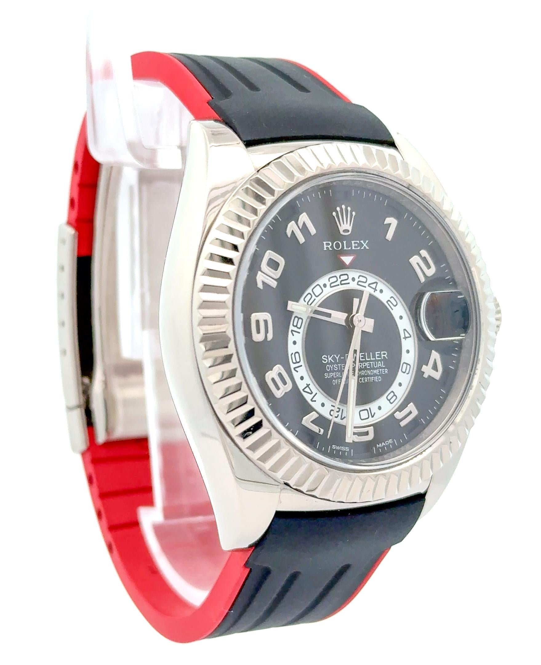 Rolex 2019 Sky-Dweller - 326139 White Gold Black Dial Watch