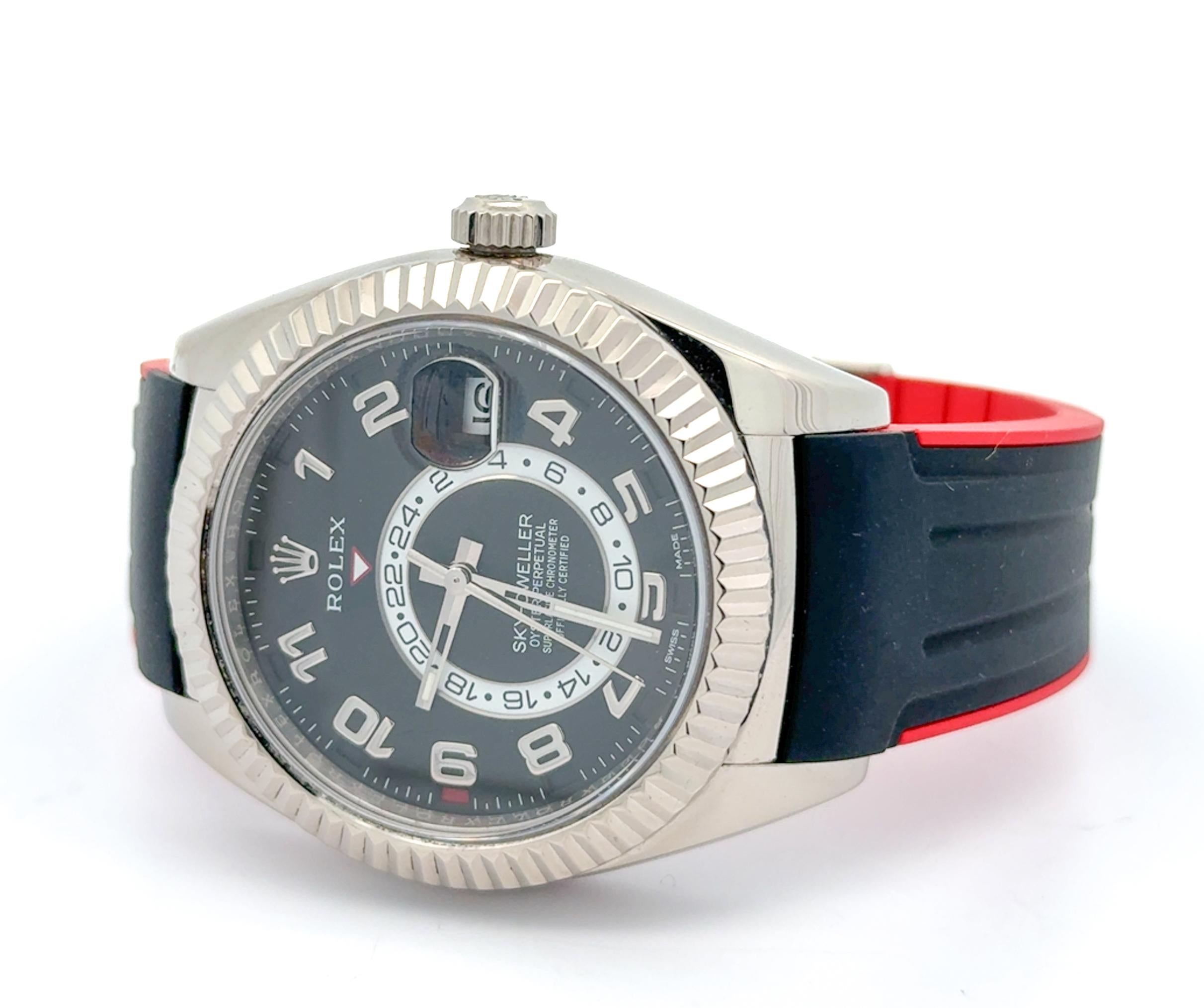 Rolex 2019 Sky-Dweller - 326139 White Gold Black Dial Watch