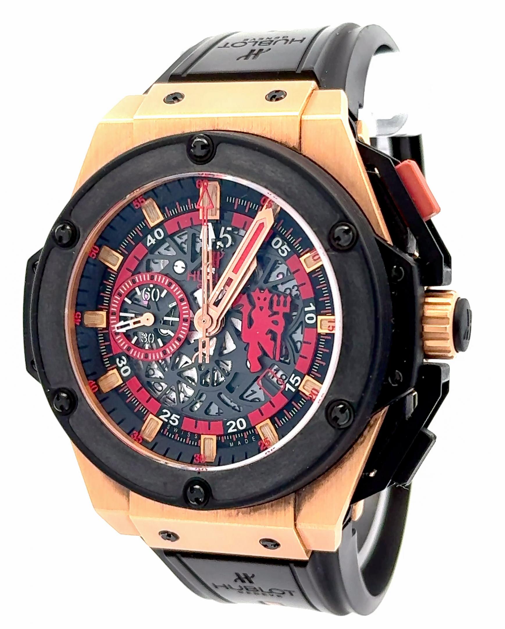 Hublot Big Bang King Power "Red Devil" Manchester United Rose Gold 25/250 Watch