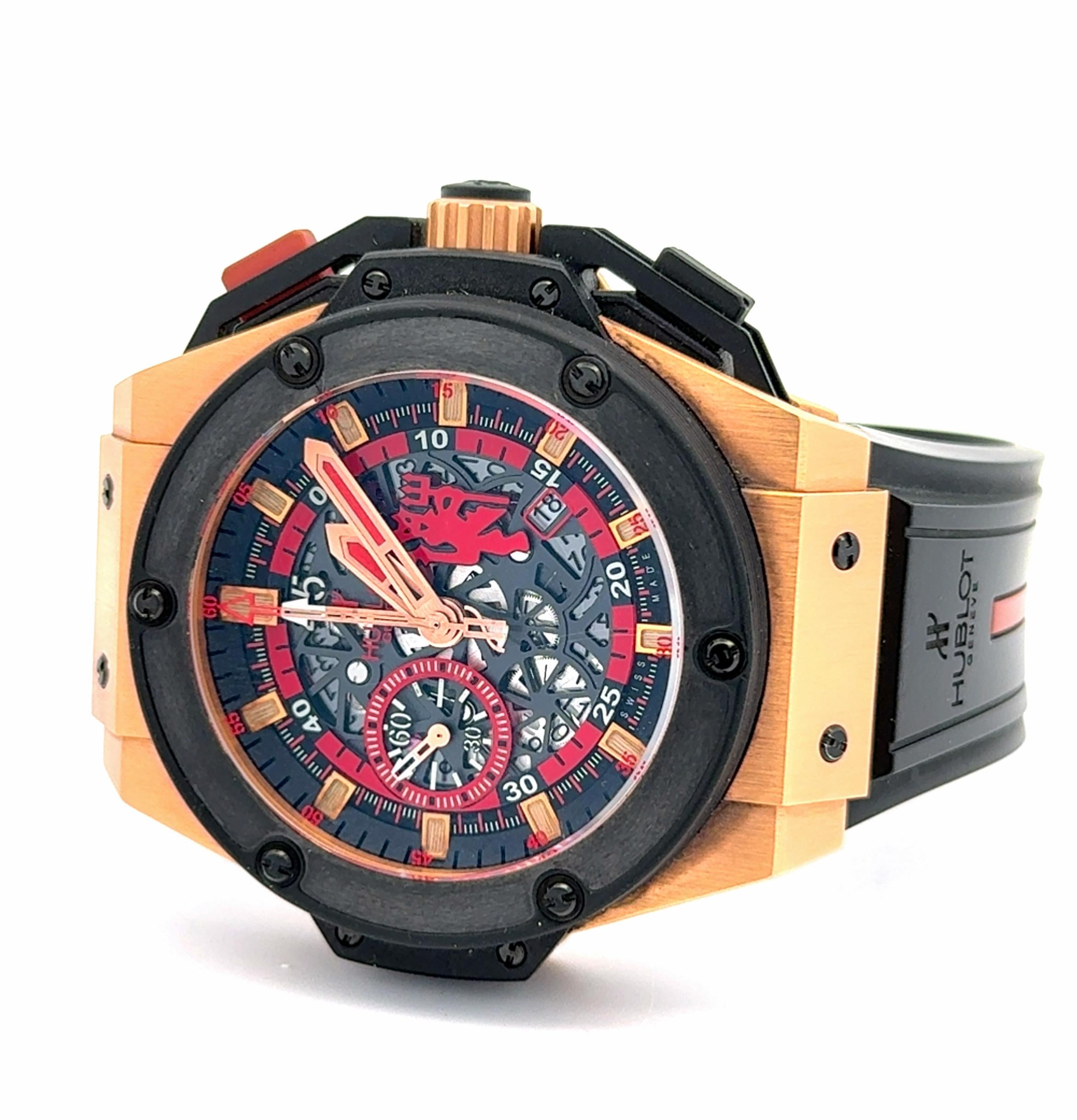 Hublot Big Bang King Power "Red Devil" Manchester United Rose Gold 25/250 Watch