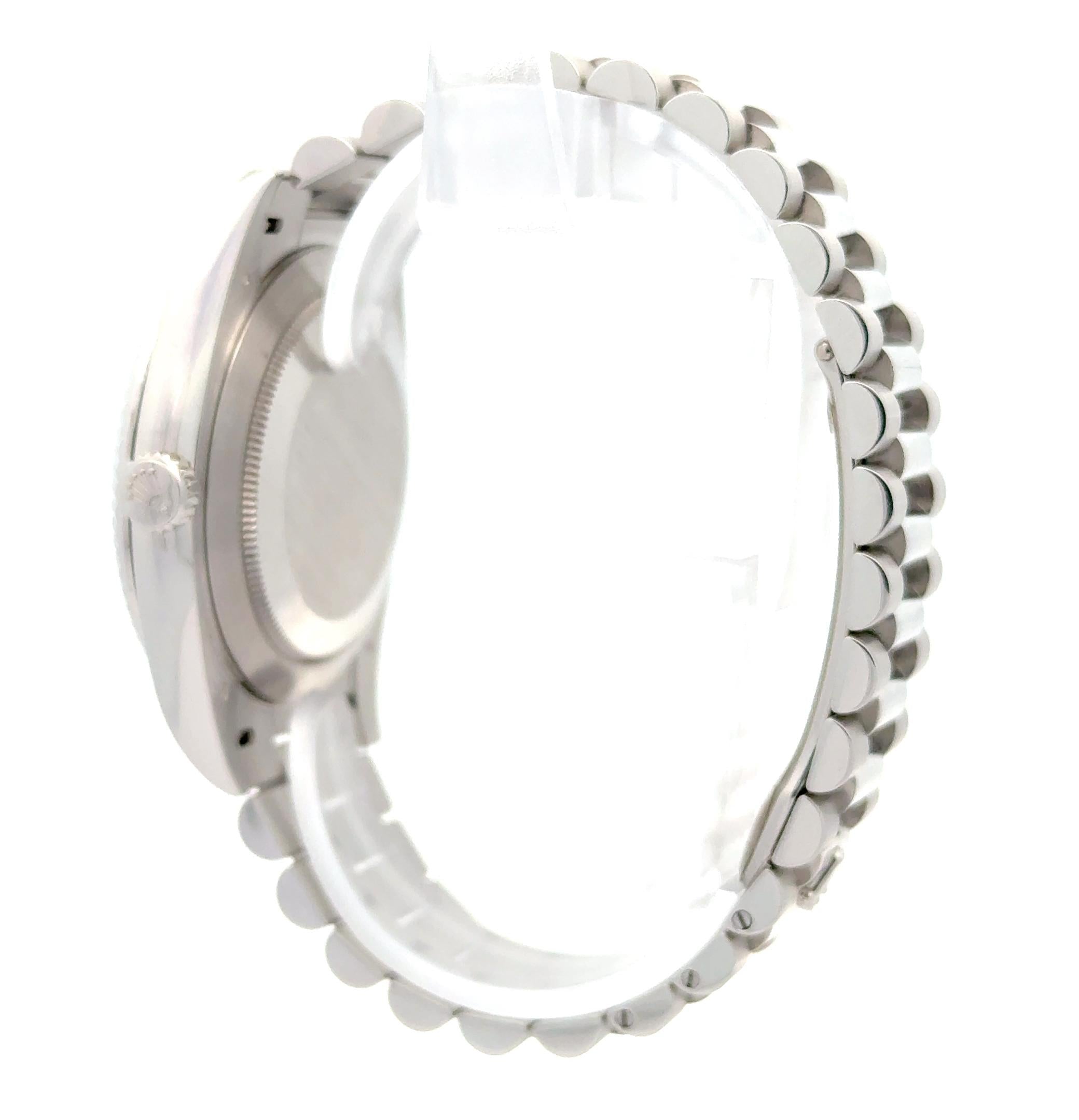 Rolex 2023 Day-Date 228236 Platinum Arabic Ice Dial Watch w/ FULL SET