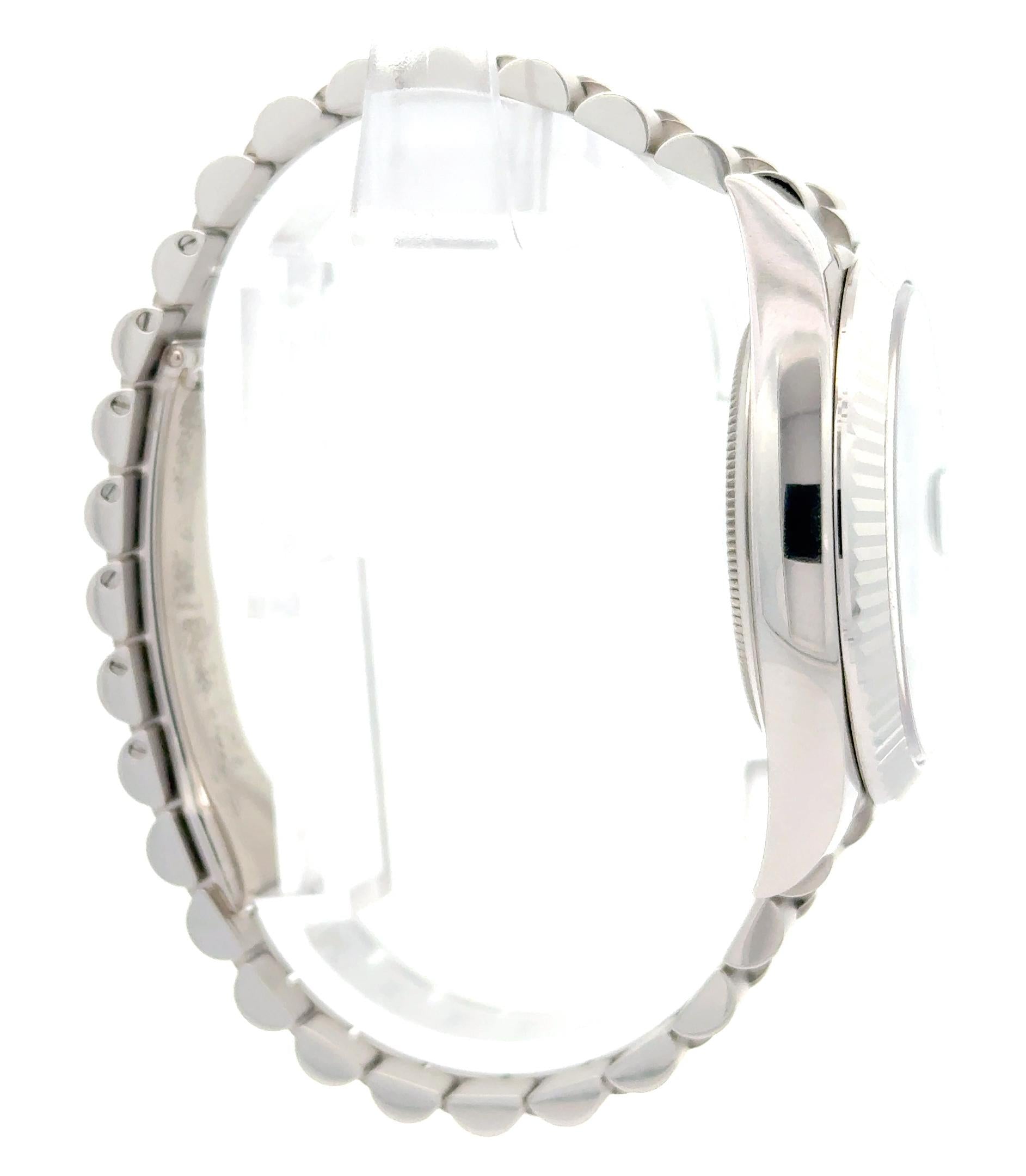 Rolex 2023 Day-Date 228236 Platinum Arabic Ice Dial Watch w/ FULL SET