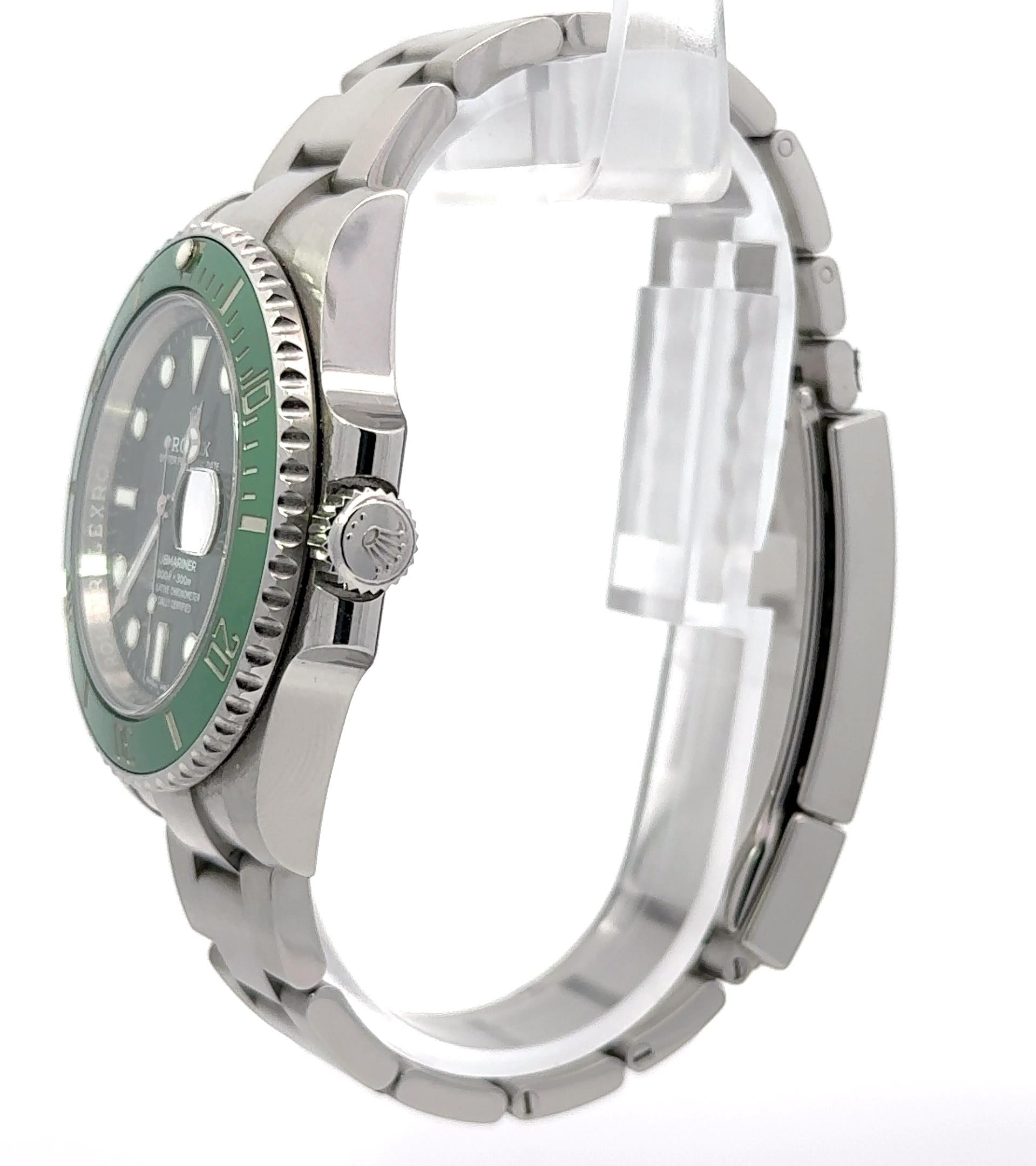 Rolex 2016 Submariner - 116610LV Stainless Steel Oyster Watch w/ Card and Box