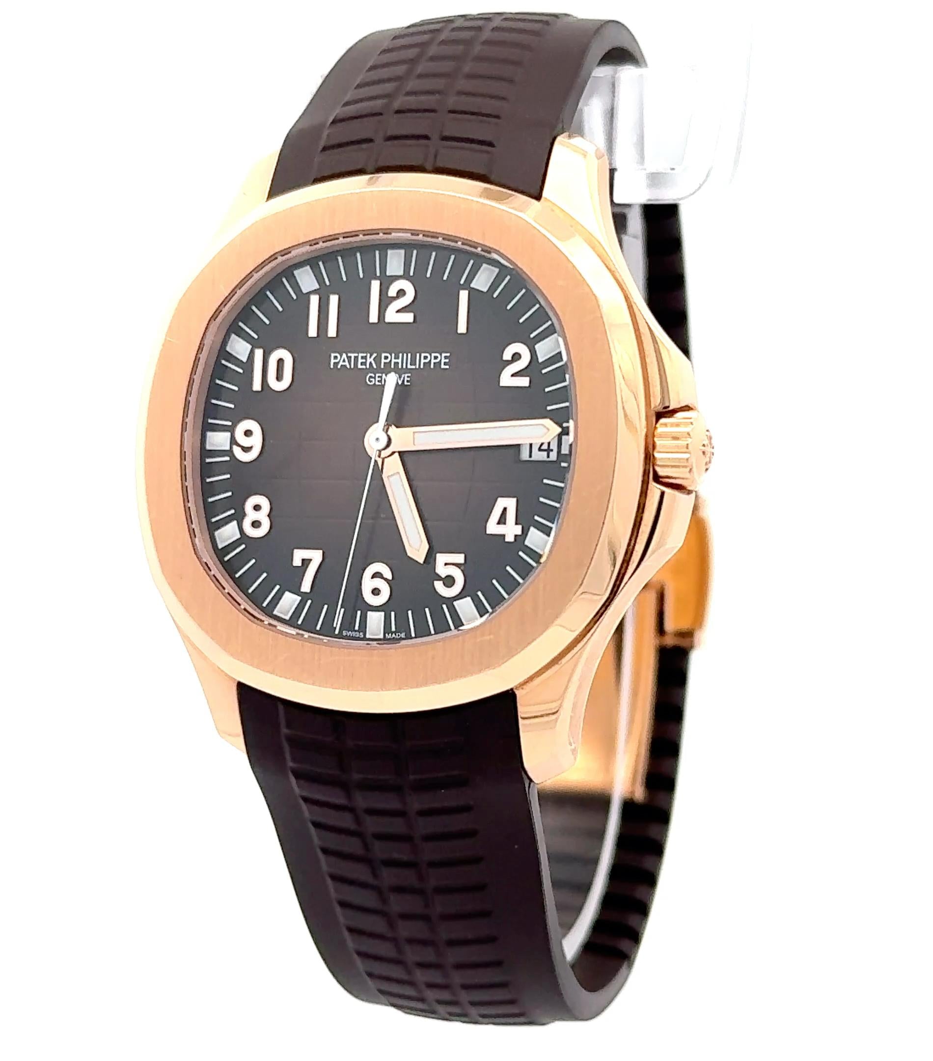 Patek Philippe Aquanaut 5167R-001 Rose Gold Brown Dial Watch