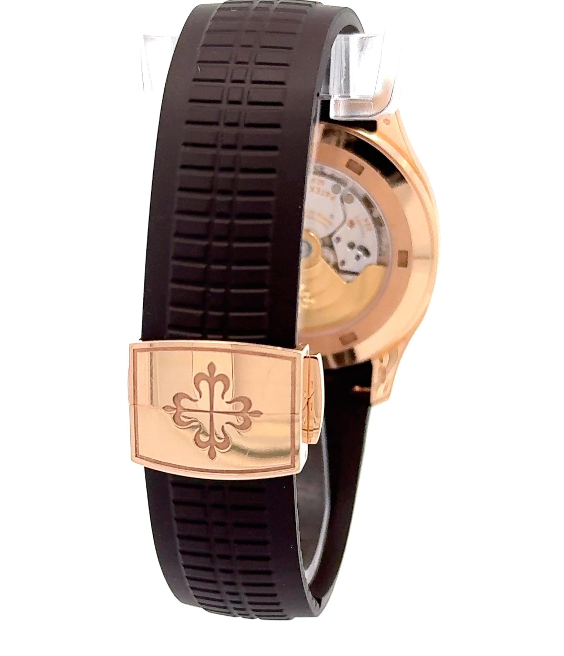 Patek Philippe Aquanaut 5167R-001 Rose Gold Brown Dial Watch