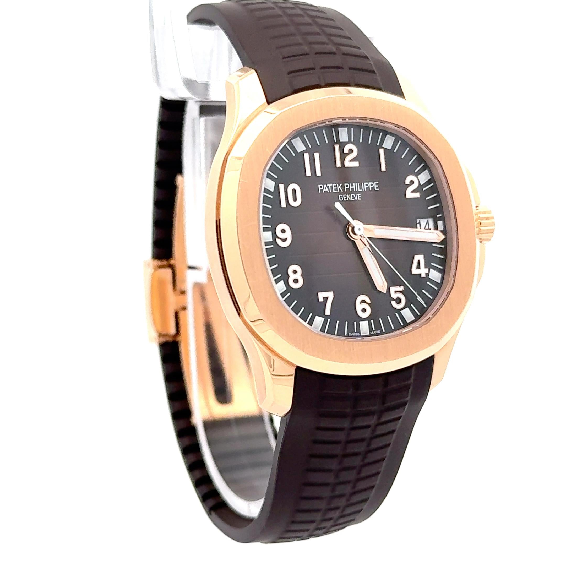 Patek Philippe Aquanaut 5167R-001 Rose Gold Brown Dial Watch
