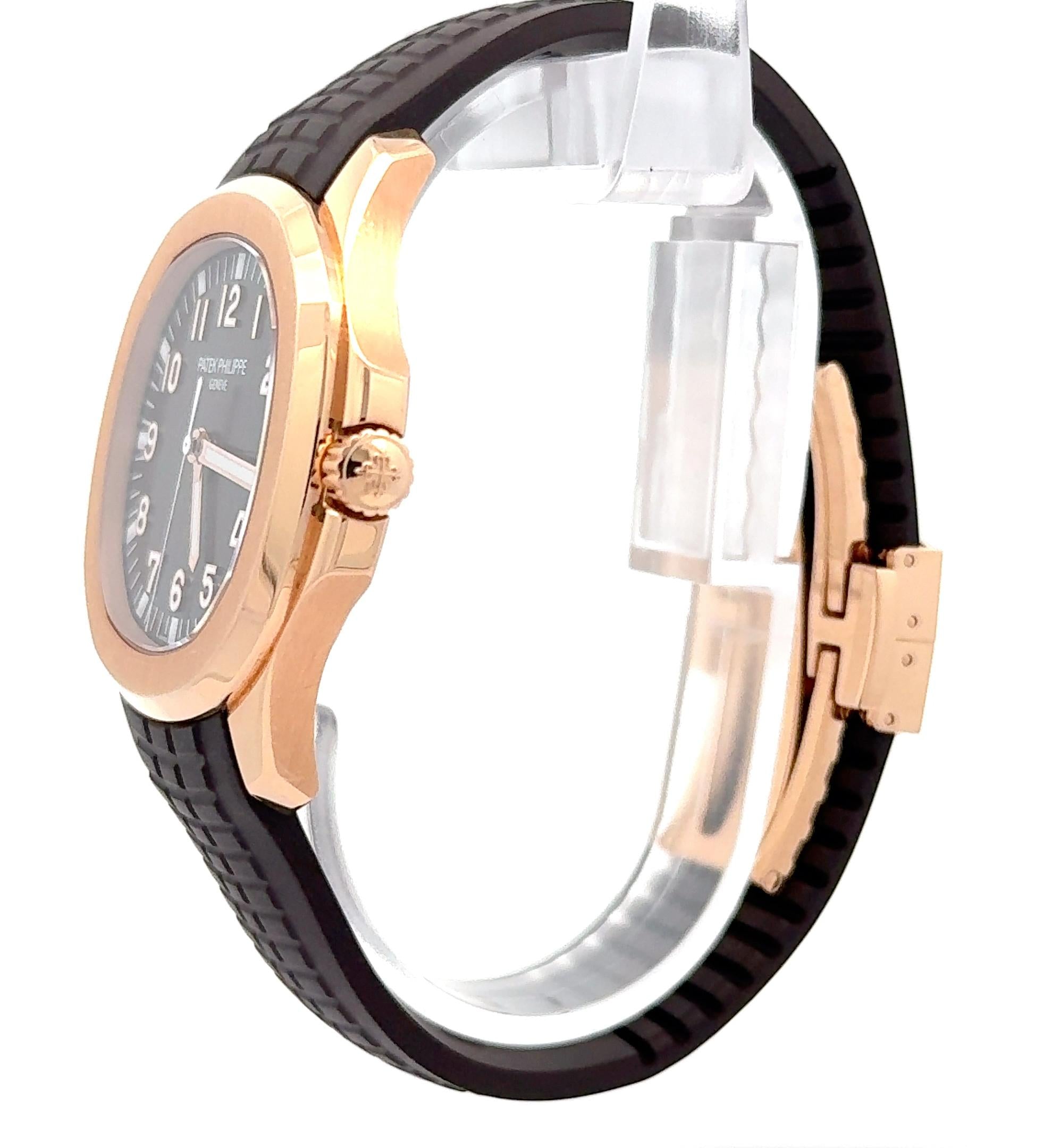 Patek Philippe Aquanaut 5167R-001 Rose Gold Brown Dial Watch
