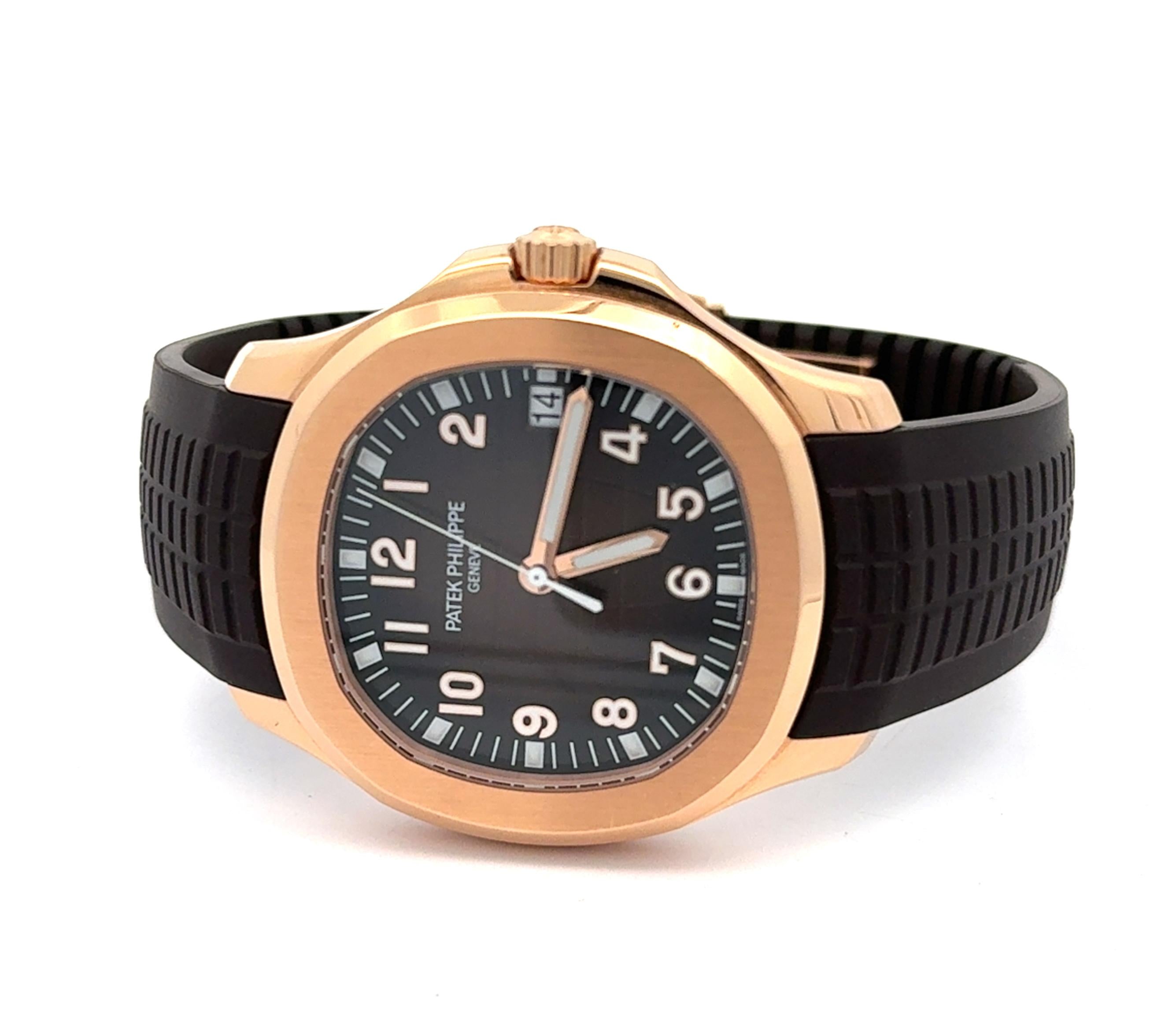 Patek Philippe Aquanaut 5167R-001 Rose Gold Brown Dial Watch