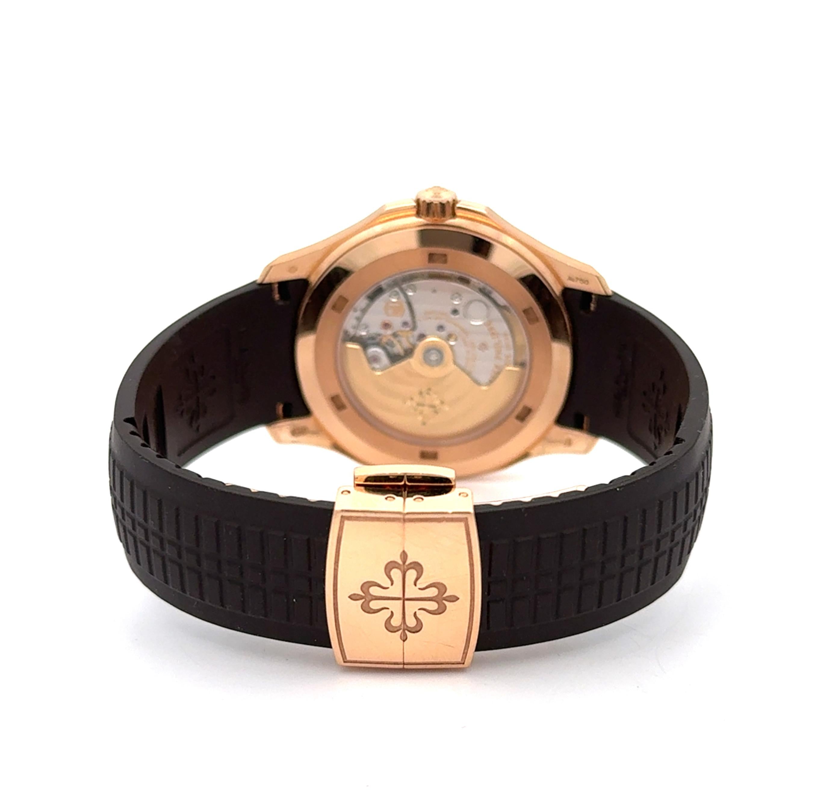 Patek Philippe Aquanaut 5167R-001 Rose Gold Brown Dial Watch
