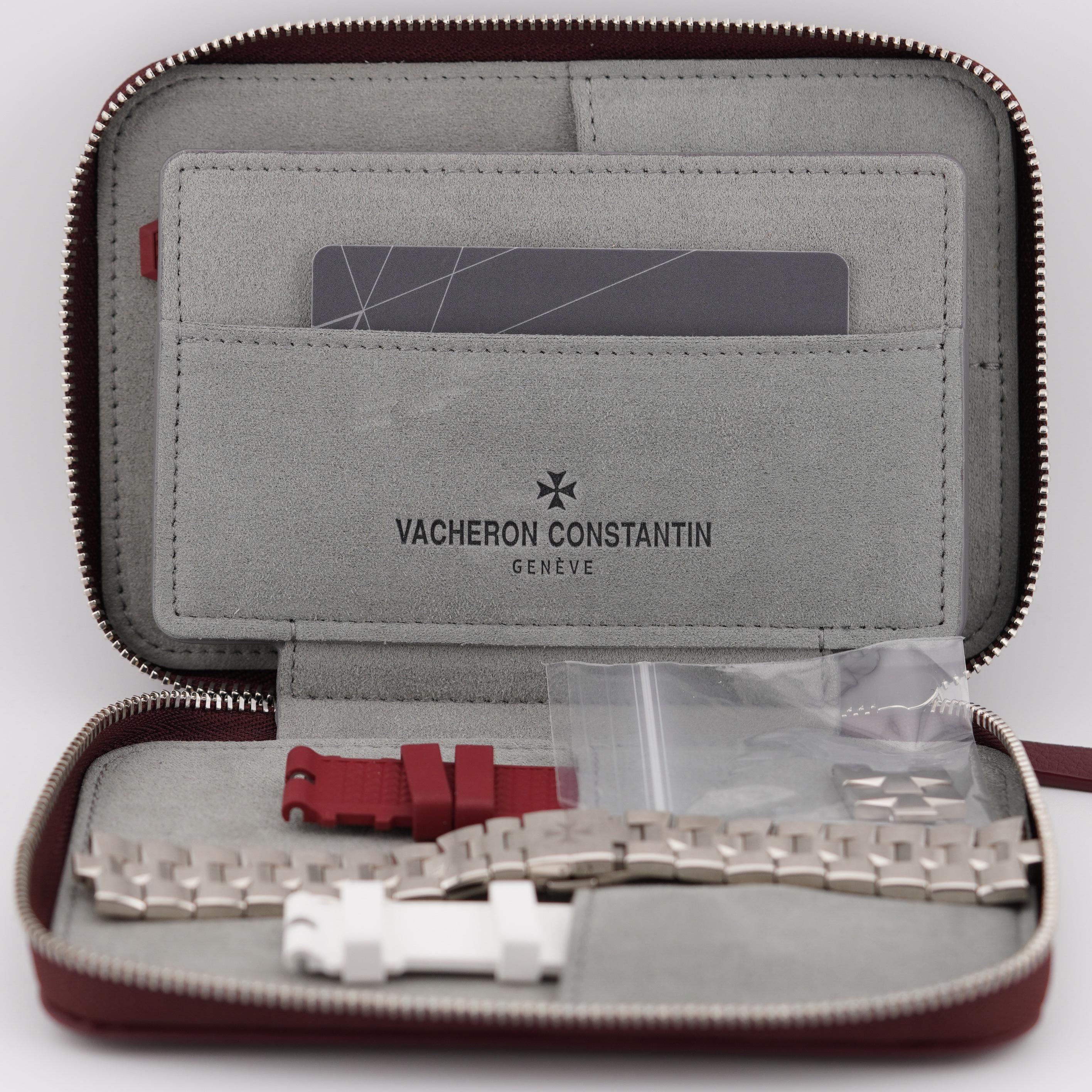 Vacheron Constantin Overseas 4307V/220G-238C White Gold Ruby Bezel  Watch