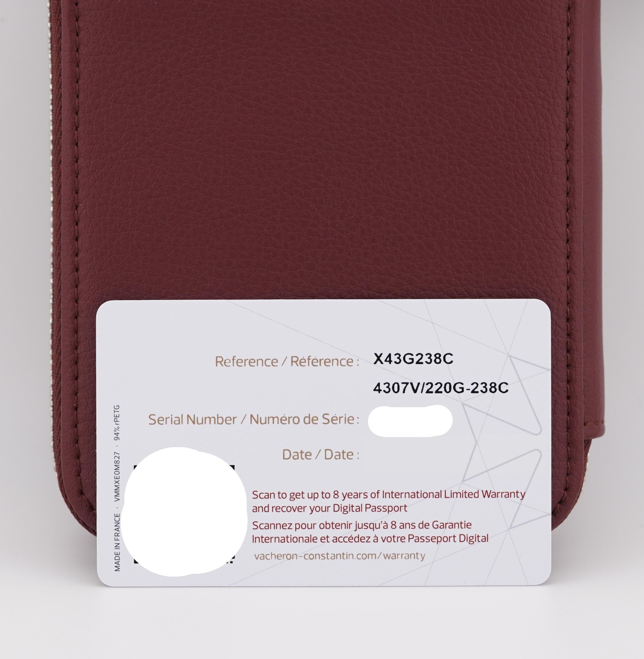 Vacheron Constantin Overseas 4307V/220G-238C White Gold Ruby Bezel  Watch