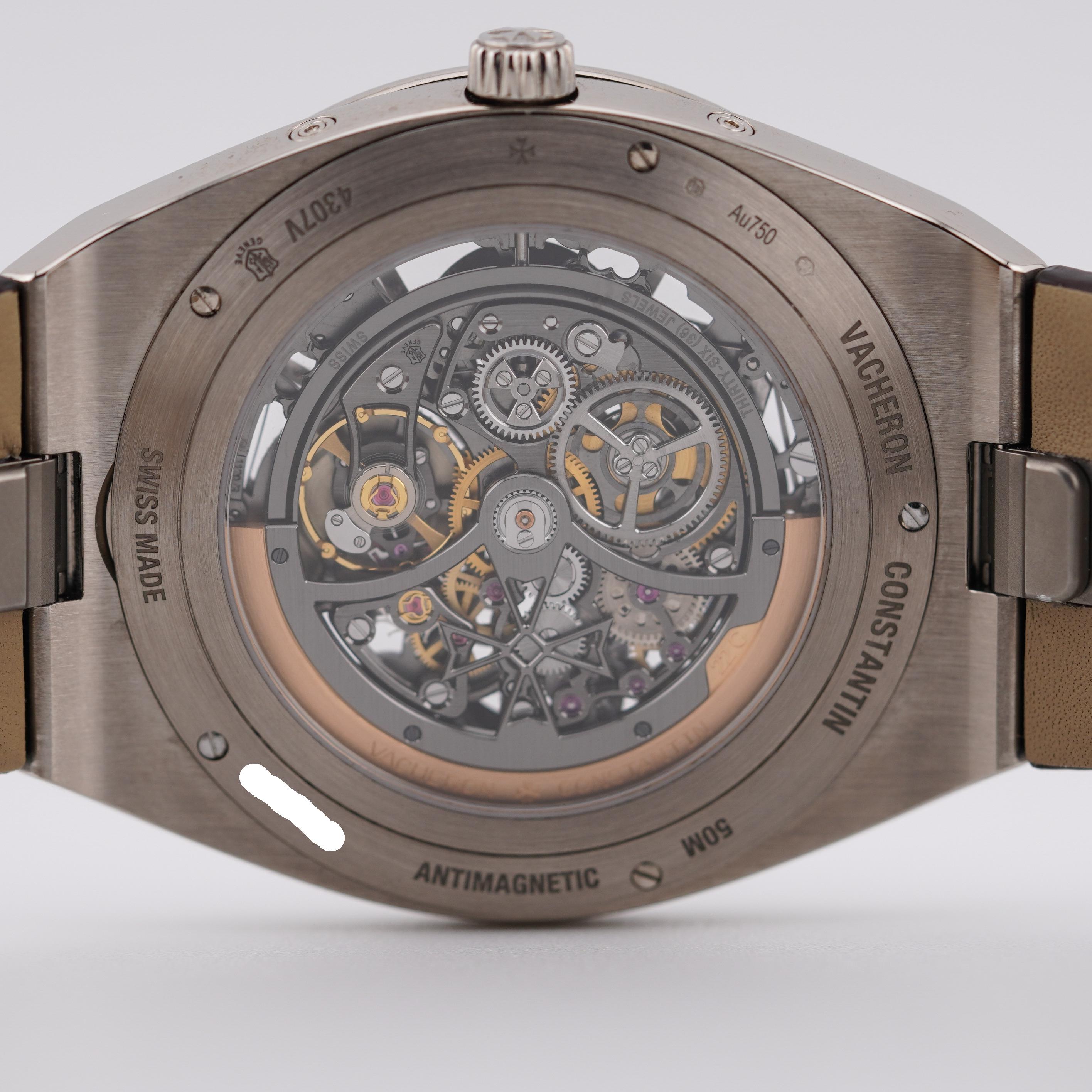 Vacheron Constantin Overseas 4307V/220G-238C White Gold Ruby Bezel  Watch