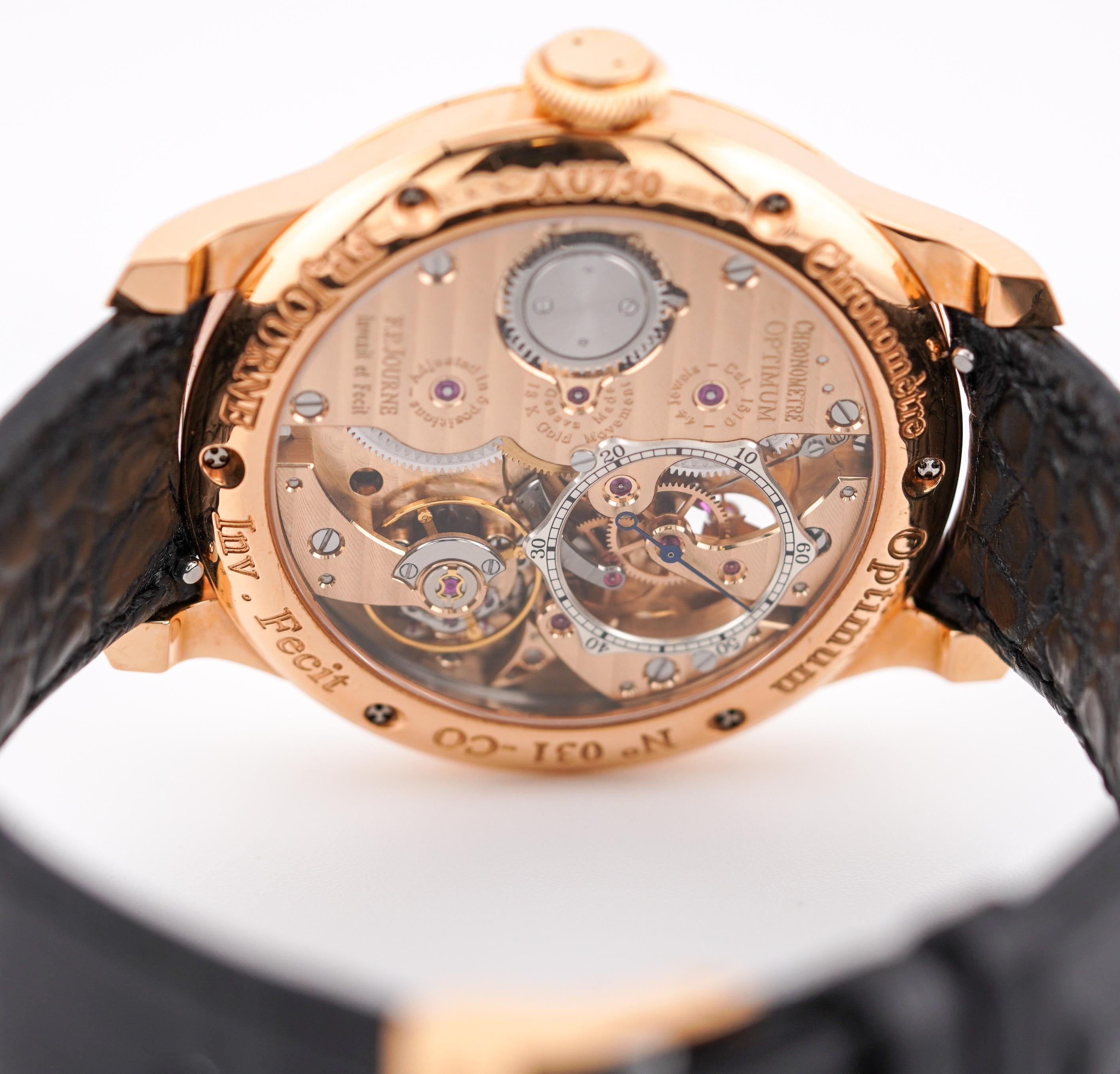 F.P. Journe Chronometre Optimum Calibre 1510 42mm 18k Rose Gold Manual Watch