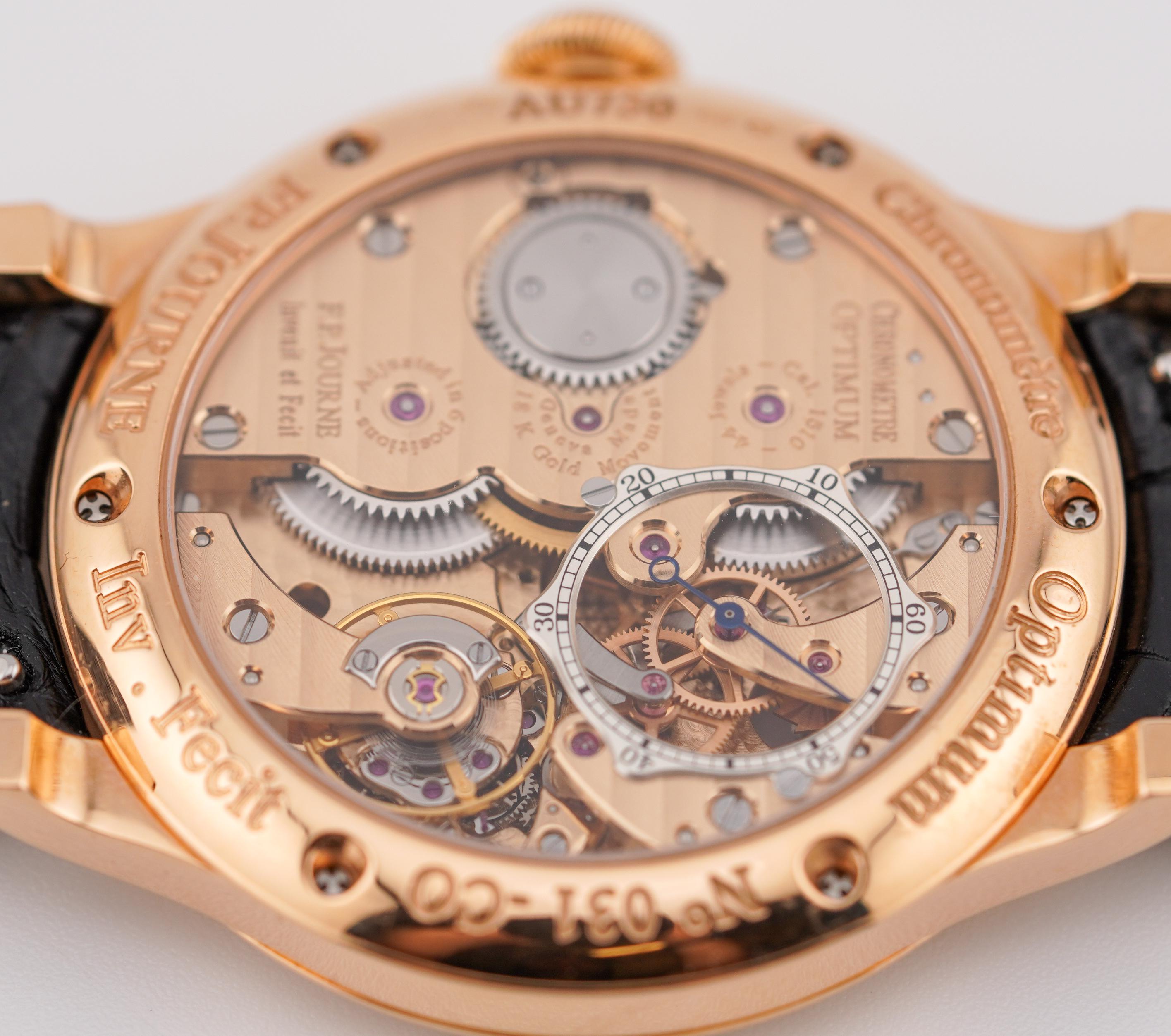 F.P. Journe Chronometre Optimum Calibre 1510 42mm 18k Rose Gold Manual Watch