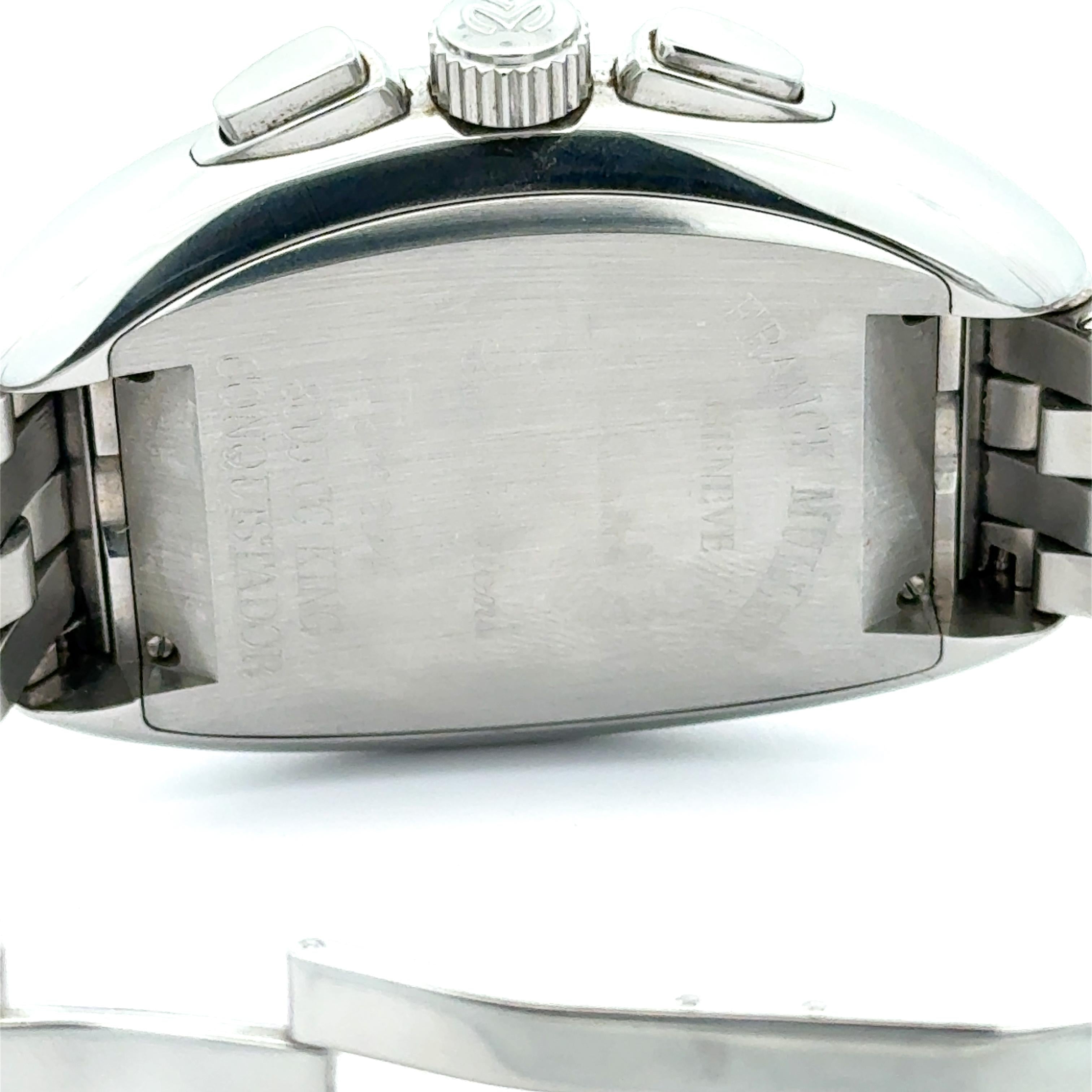 Franck Muller Conquistador King Chronograph 8005CC Stainless Blue Dial Watch