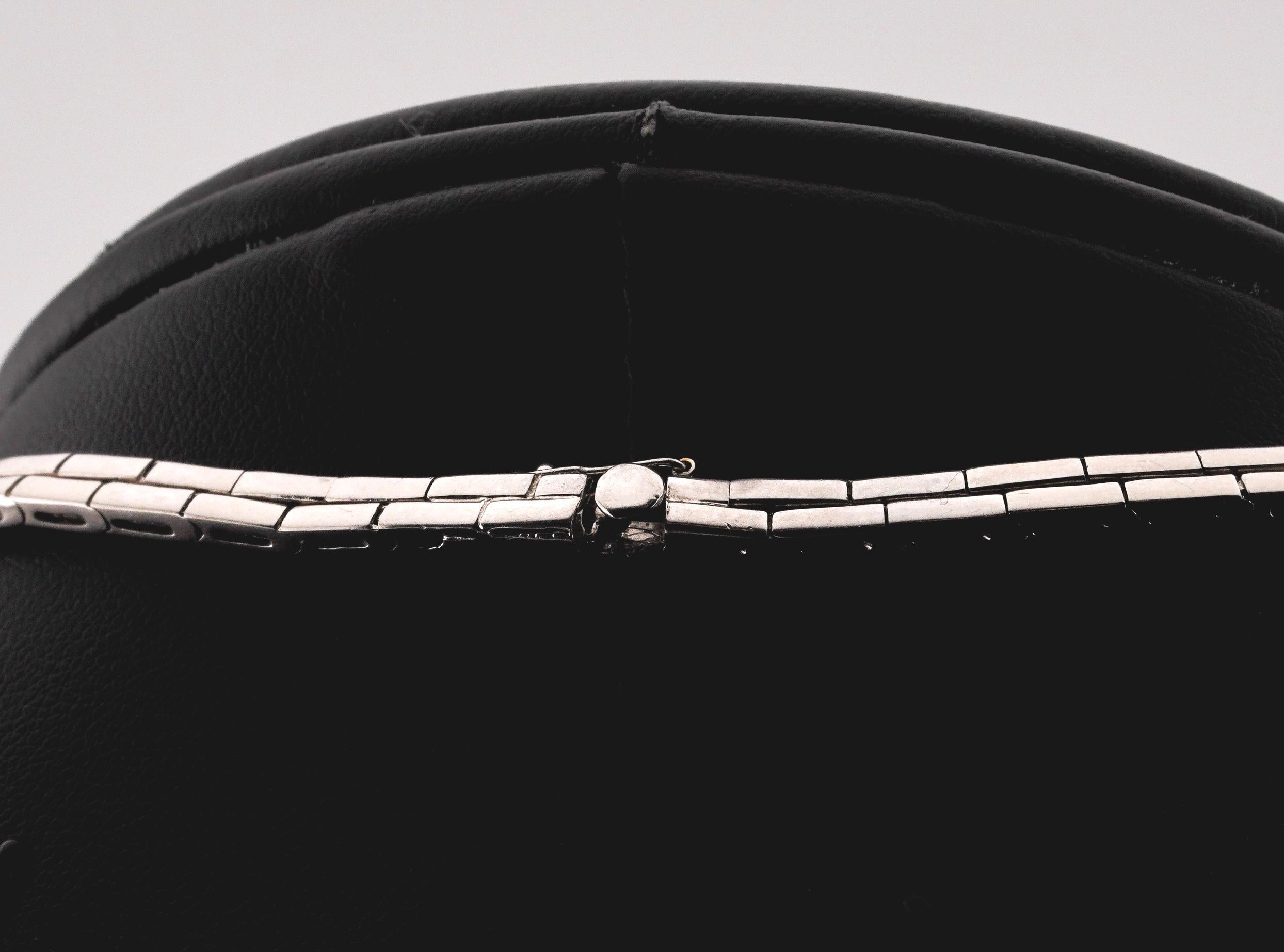 18k White Gold 33.10ct of Rubellites and 11.50ct of Diamond Flower Necklace