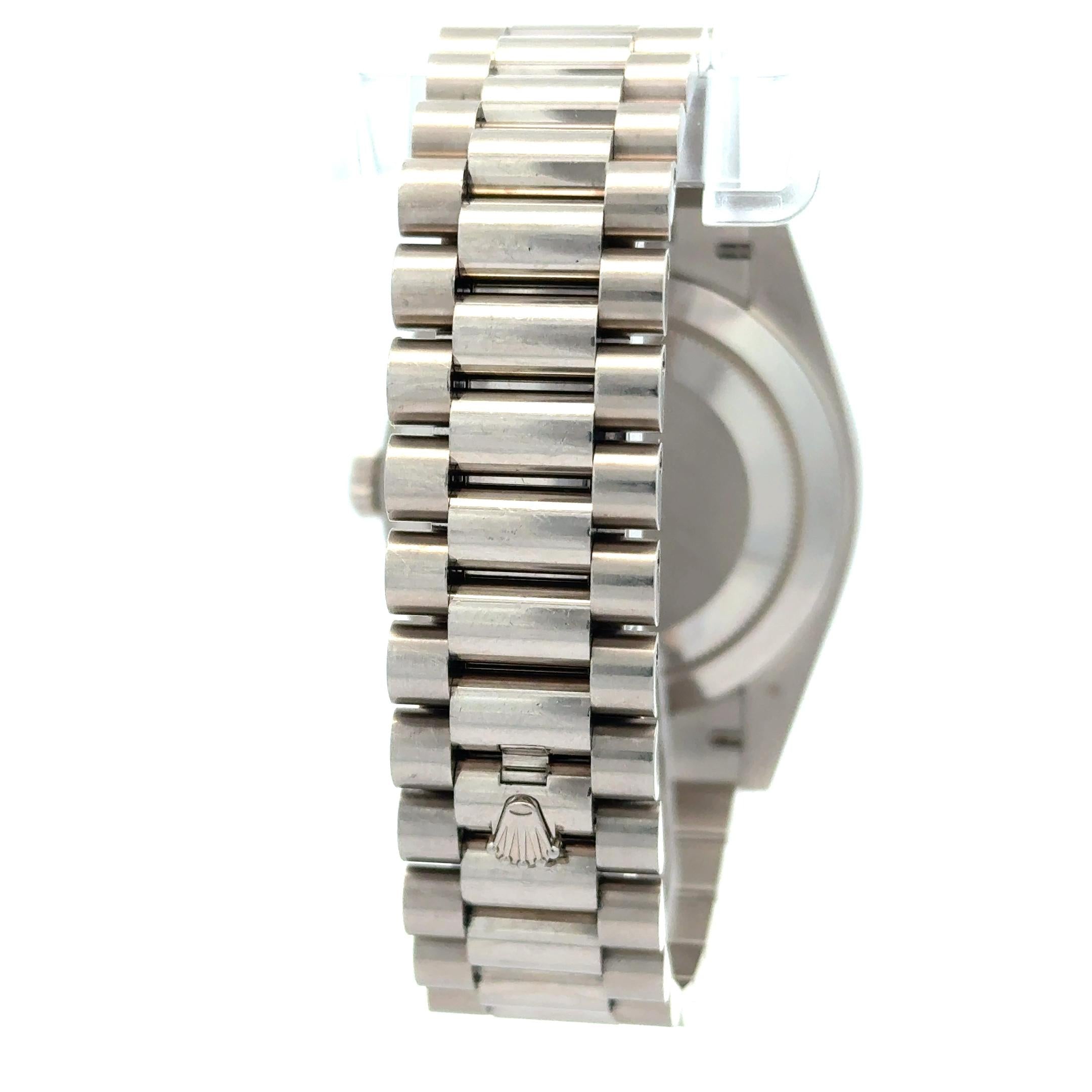 Rolex 2022 Day-Date 40 228239RBR Meteorite Dial Diamond Watch w/ Box and Papers