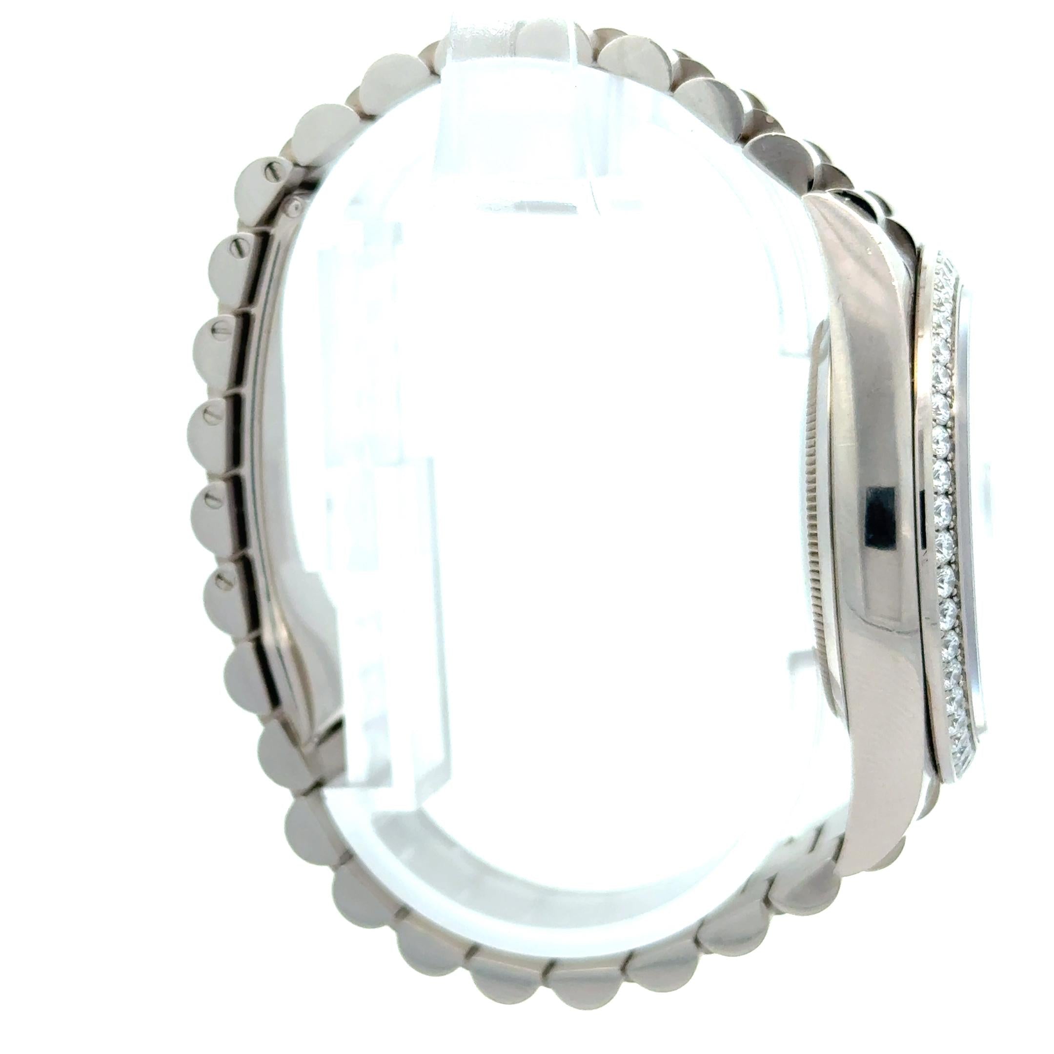 Rolex 2022 Day-Date 40 228239RBR Meteorite Dial Diamond Watch w/ Box and Papers