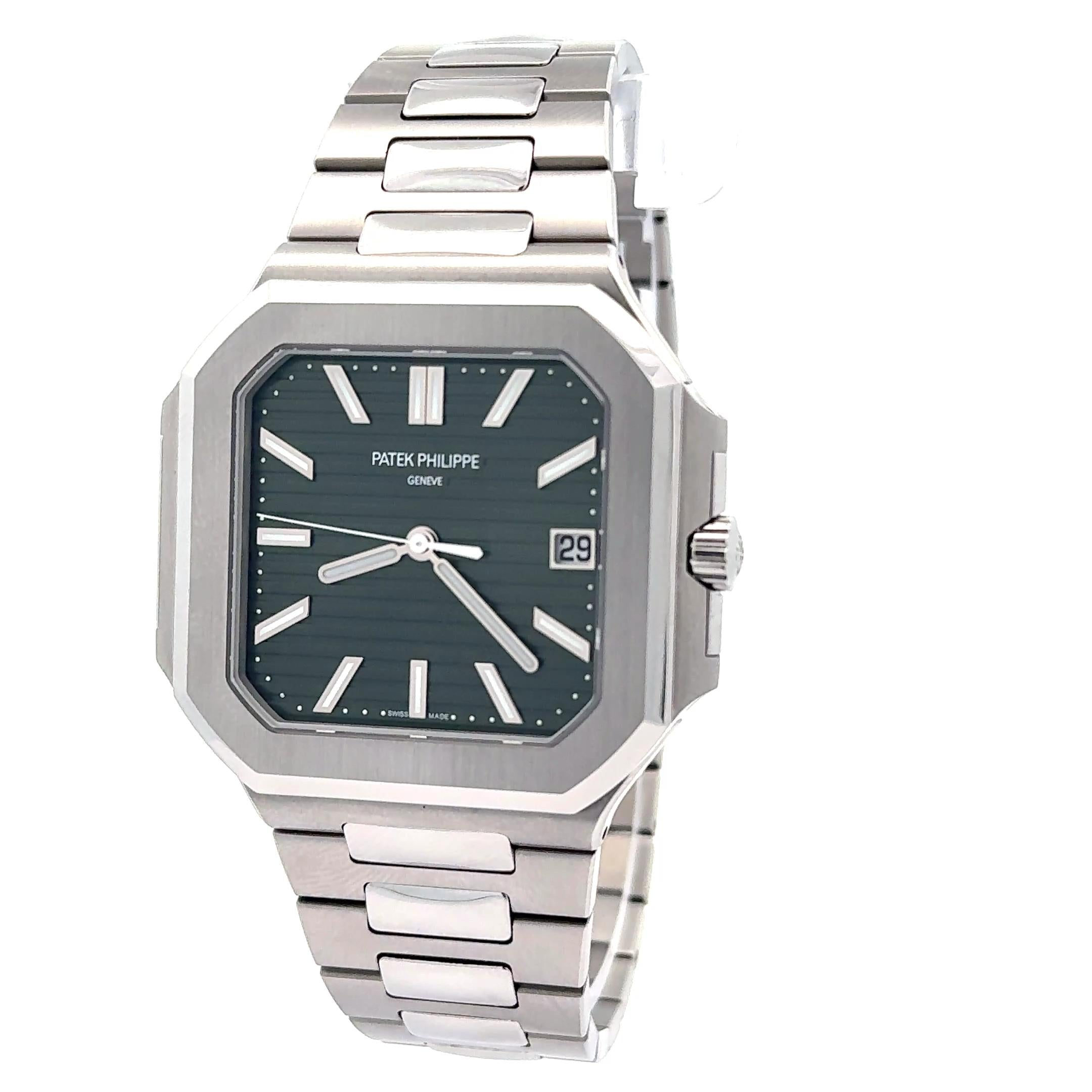 Patek Philippe 2024 Green Cubitus 5821/1A-001 Stainless Watch w/ Box and Papers