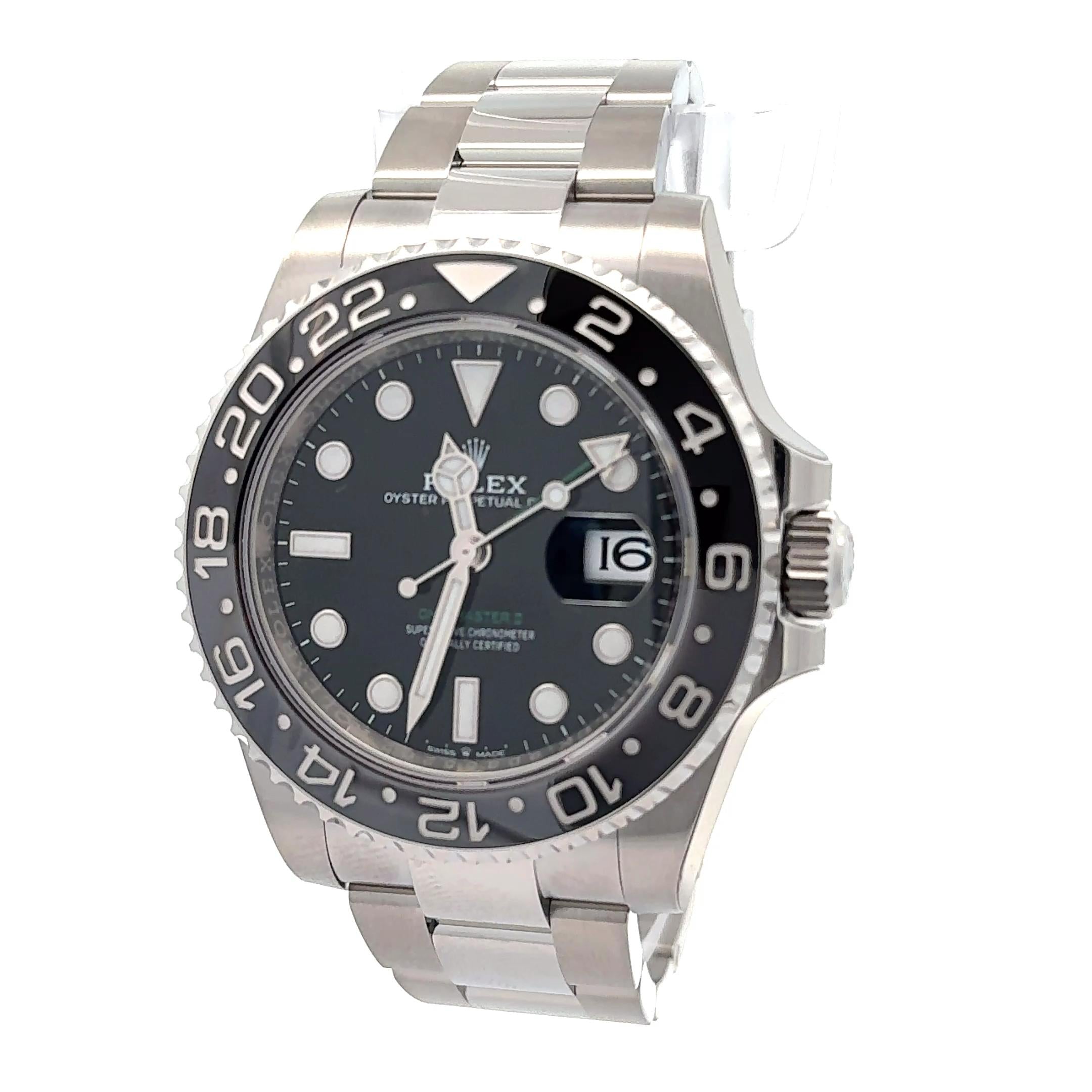 Rolex 2024 GMT-Master II 126710GRNR Stainless Wrist Watch w/ Box and Papers