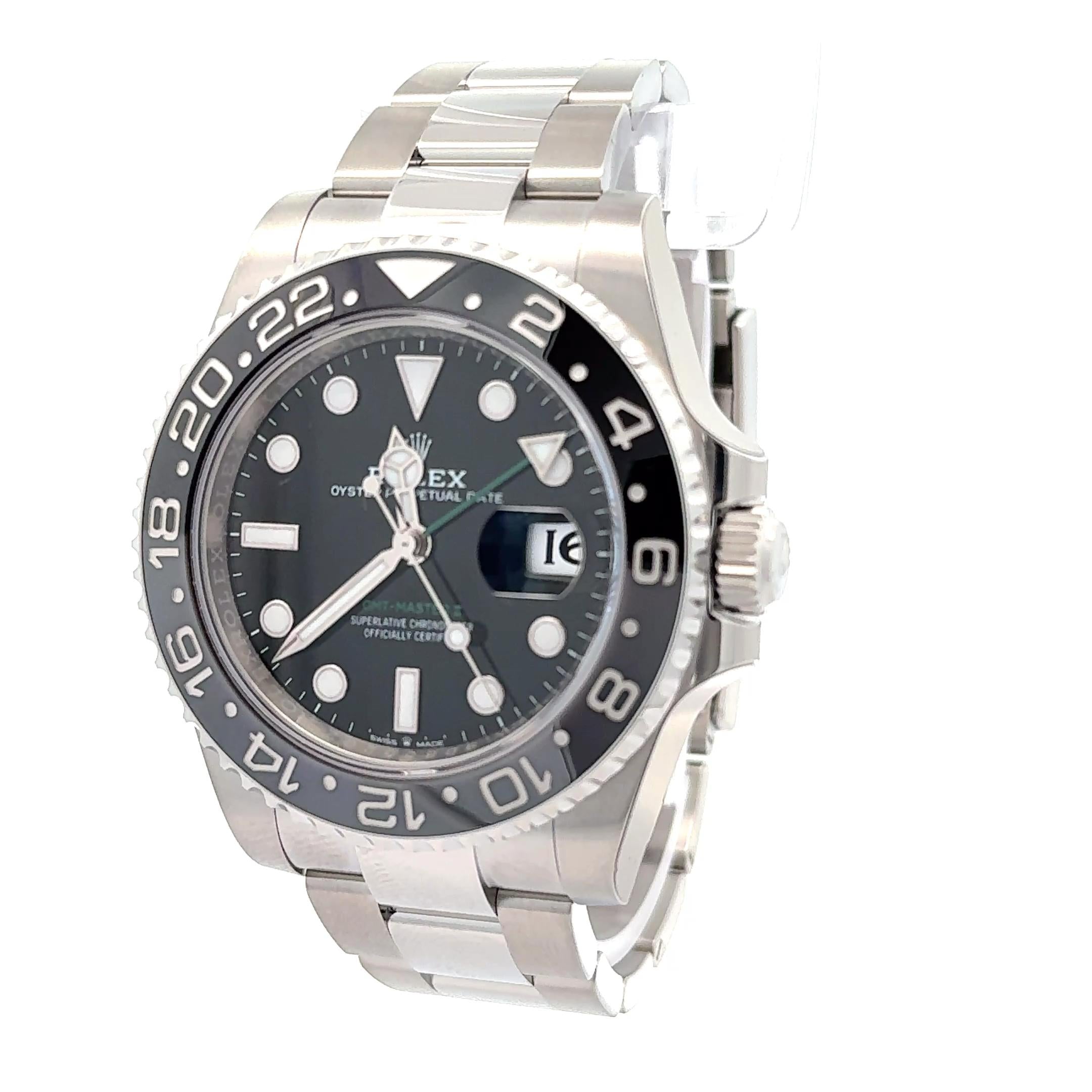 Rolex 2024 GMT-Master II 126710GRNR Stainless Wrist Watch w/ Box and Papers