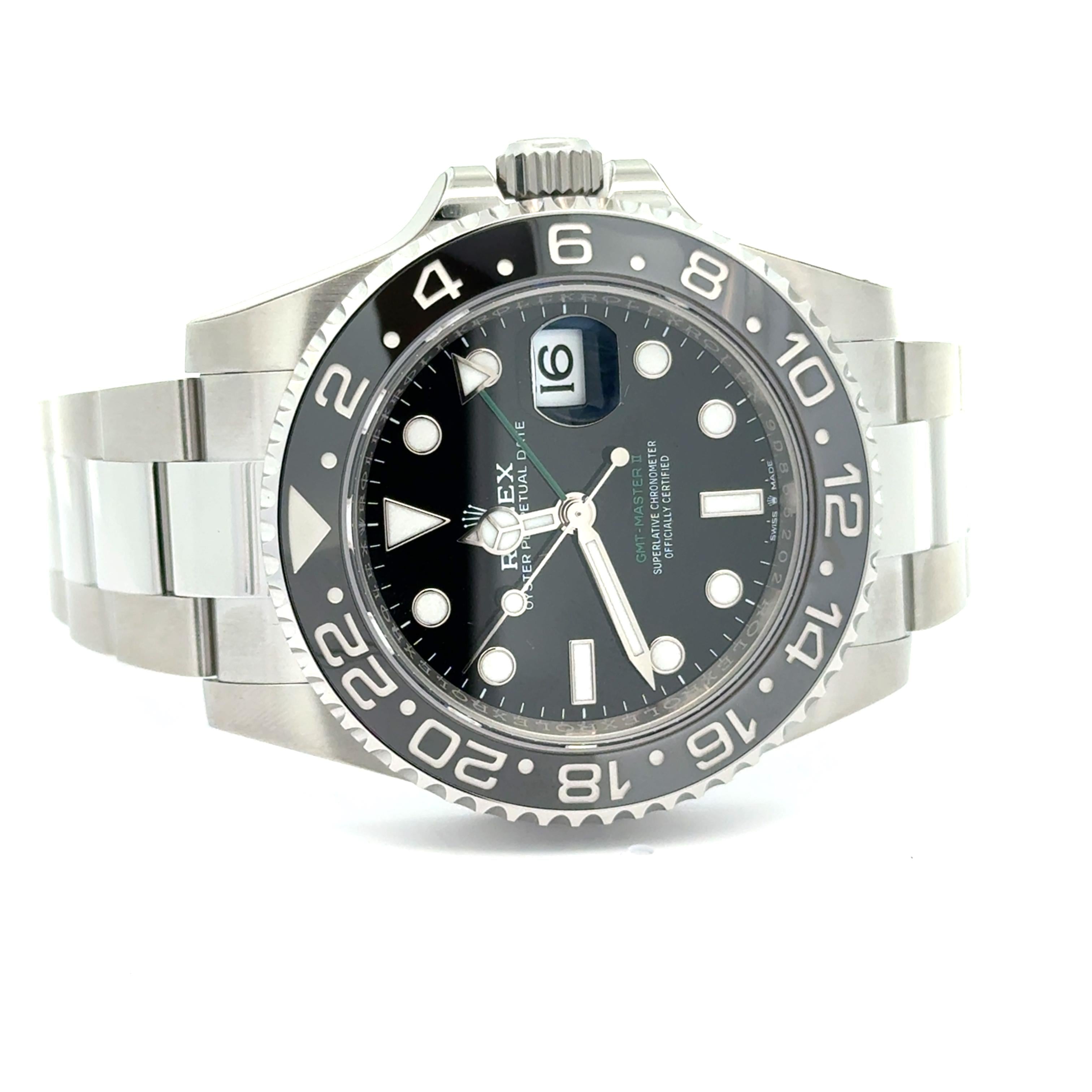 Rolex 2024 GMT-Master II 126710GRNR Stainless Wrist Watch w/ Box and Papers