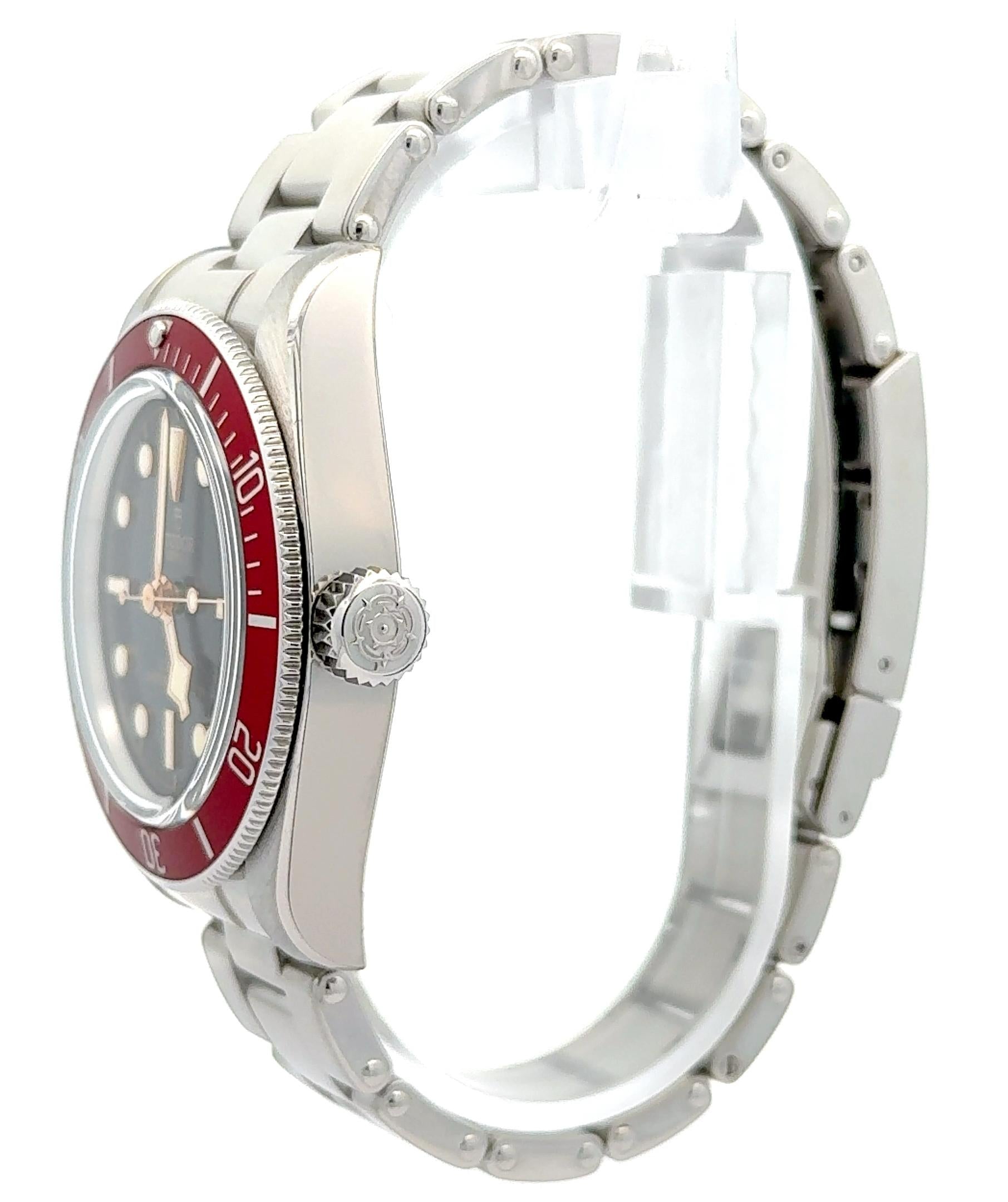 Tudor 2024 Black Bay 7941A1A0RU Red Bezel Stainless Watch w/ FULL SET