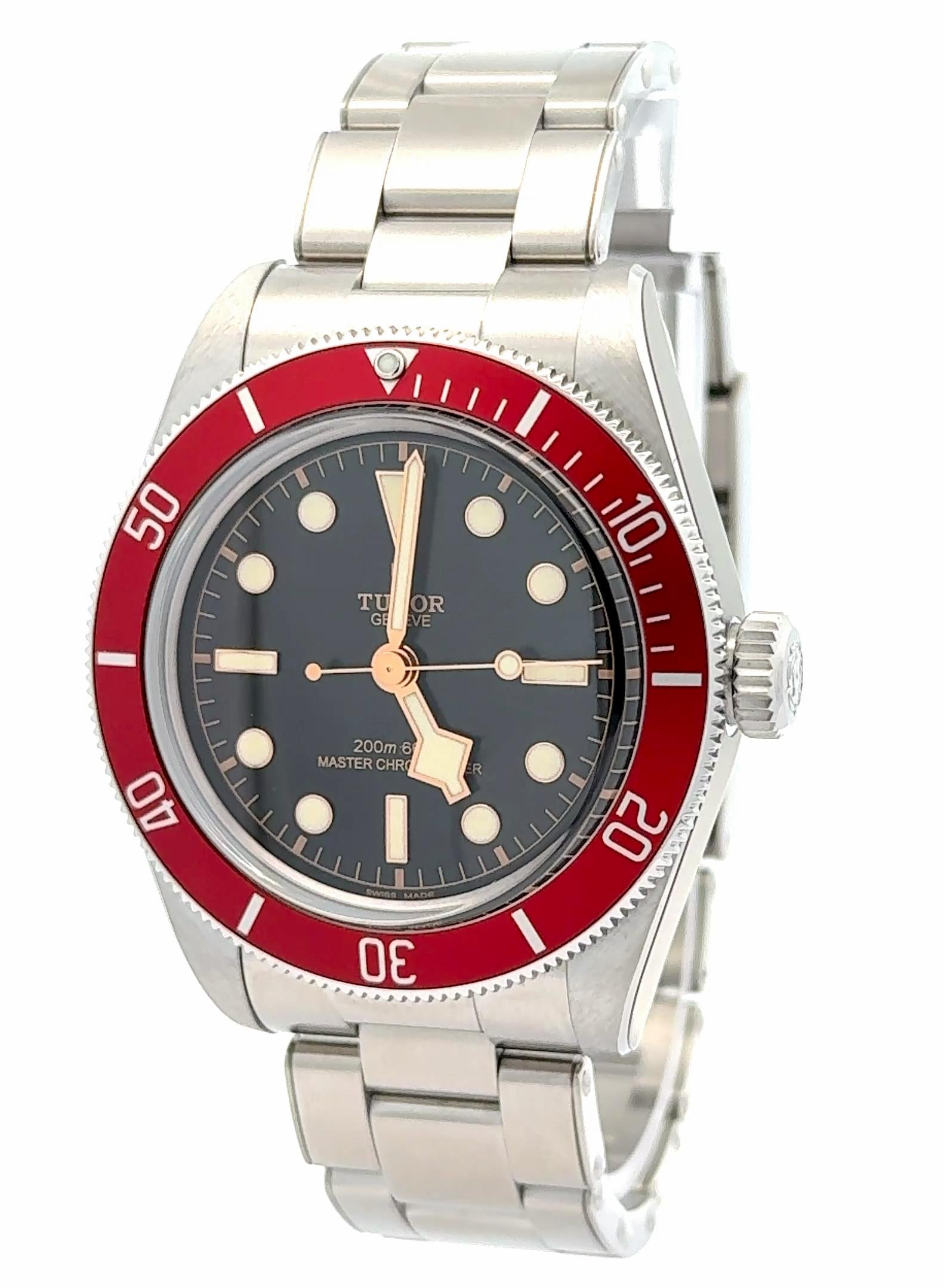 Tudor 2024 Black Bay 7941A1A0RU Red Bezel Stainless Watch w/ FULL SET
