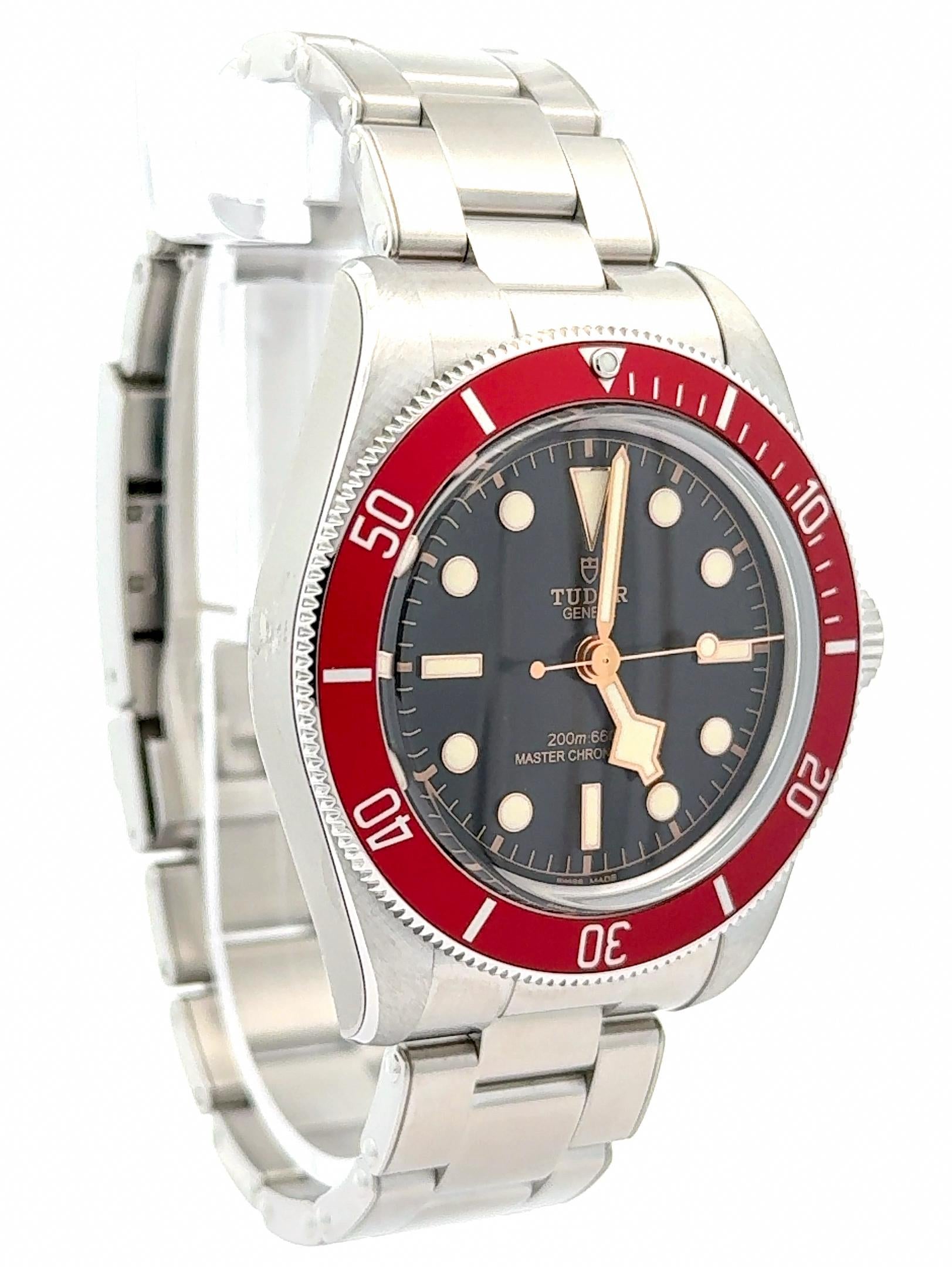 Tudor 2024 Black Bay 7941A1A0RU Red Bezel Stainless Watch w/ FULL SET