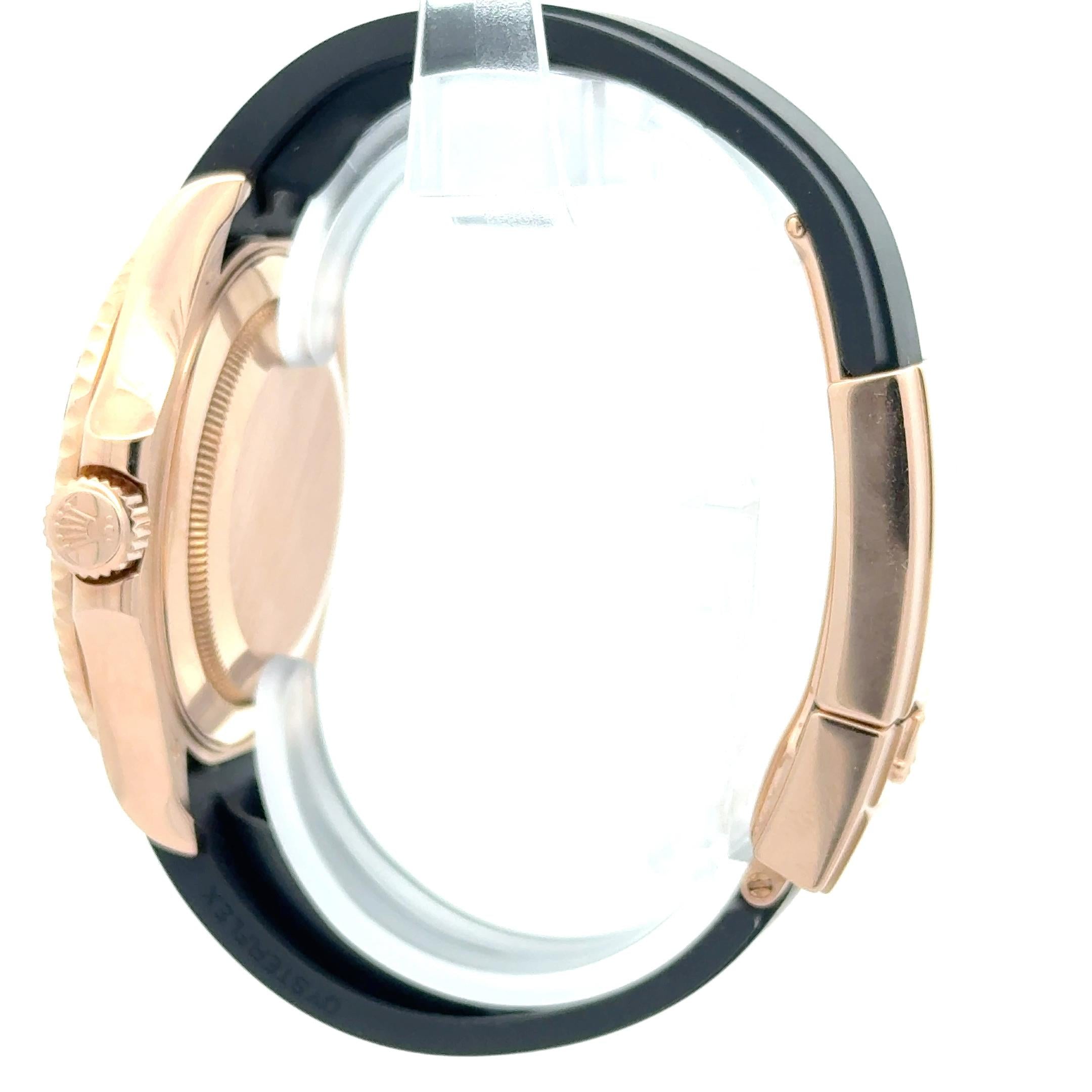 Rolex 2016 Yacht-Master 116655 18k Rose Gold Oysterflex Watch w/ Box and Papers