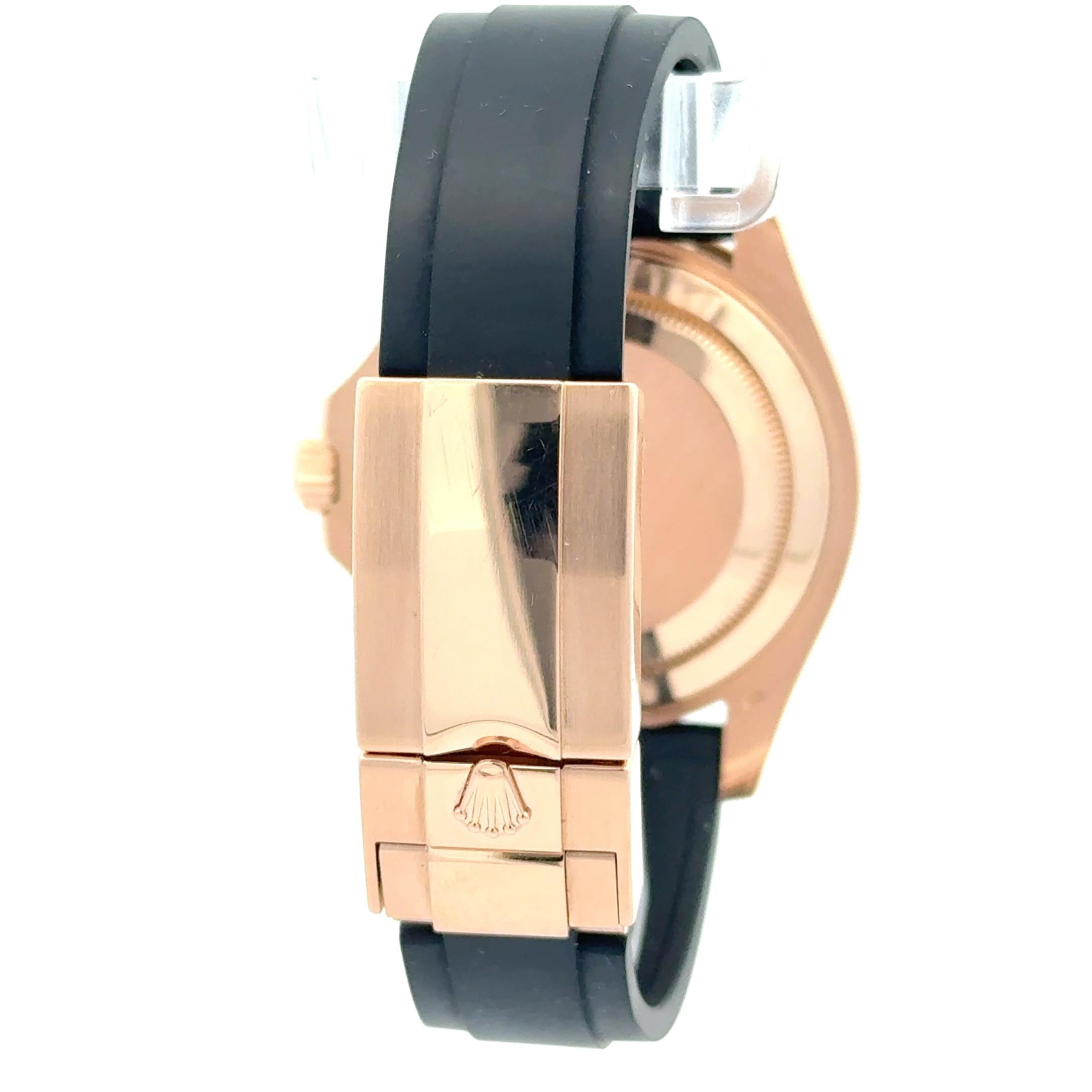 Rolex 2016 Yacht-Master 116655 18k Rose Gold Oysterflex Watch w/ Box and Papers