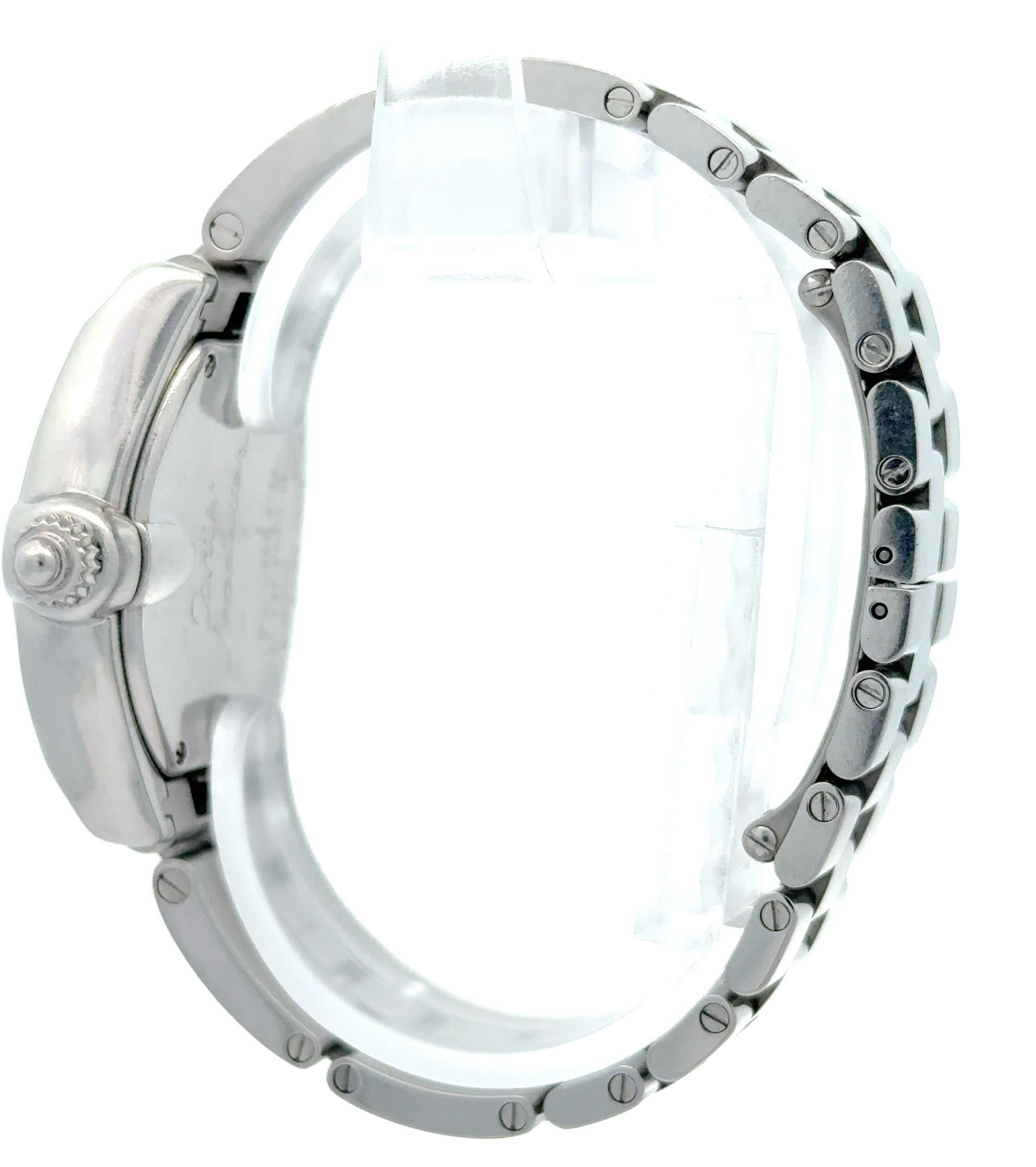 Cartier Roadster W6206006 32mm Mother of Pearl Dial Stainless Steel Quartz Watch