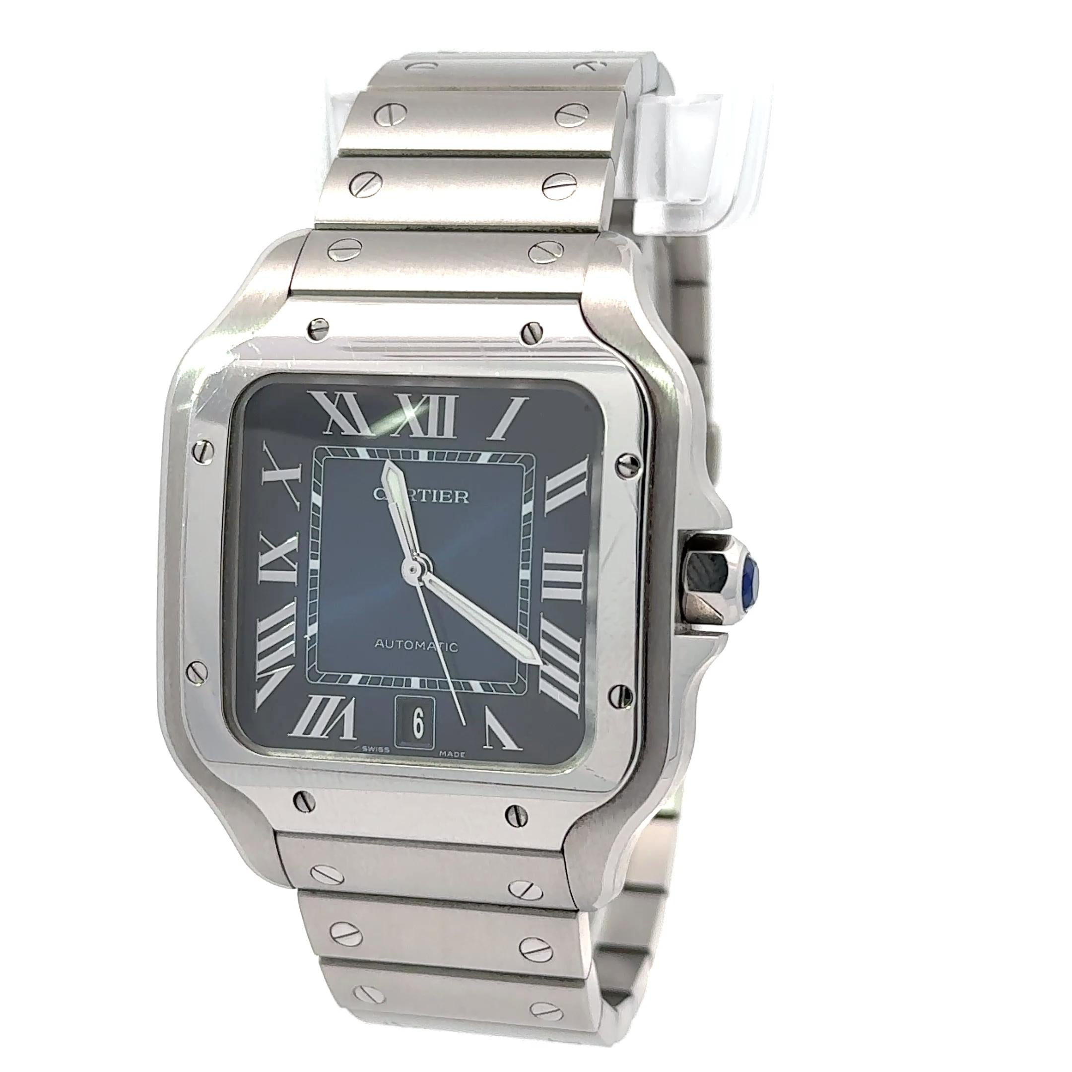 Cartier Santos WSSA0030 2023 Large Model Stainless Steel Watch (FULL SET)