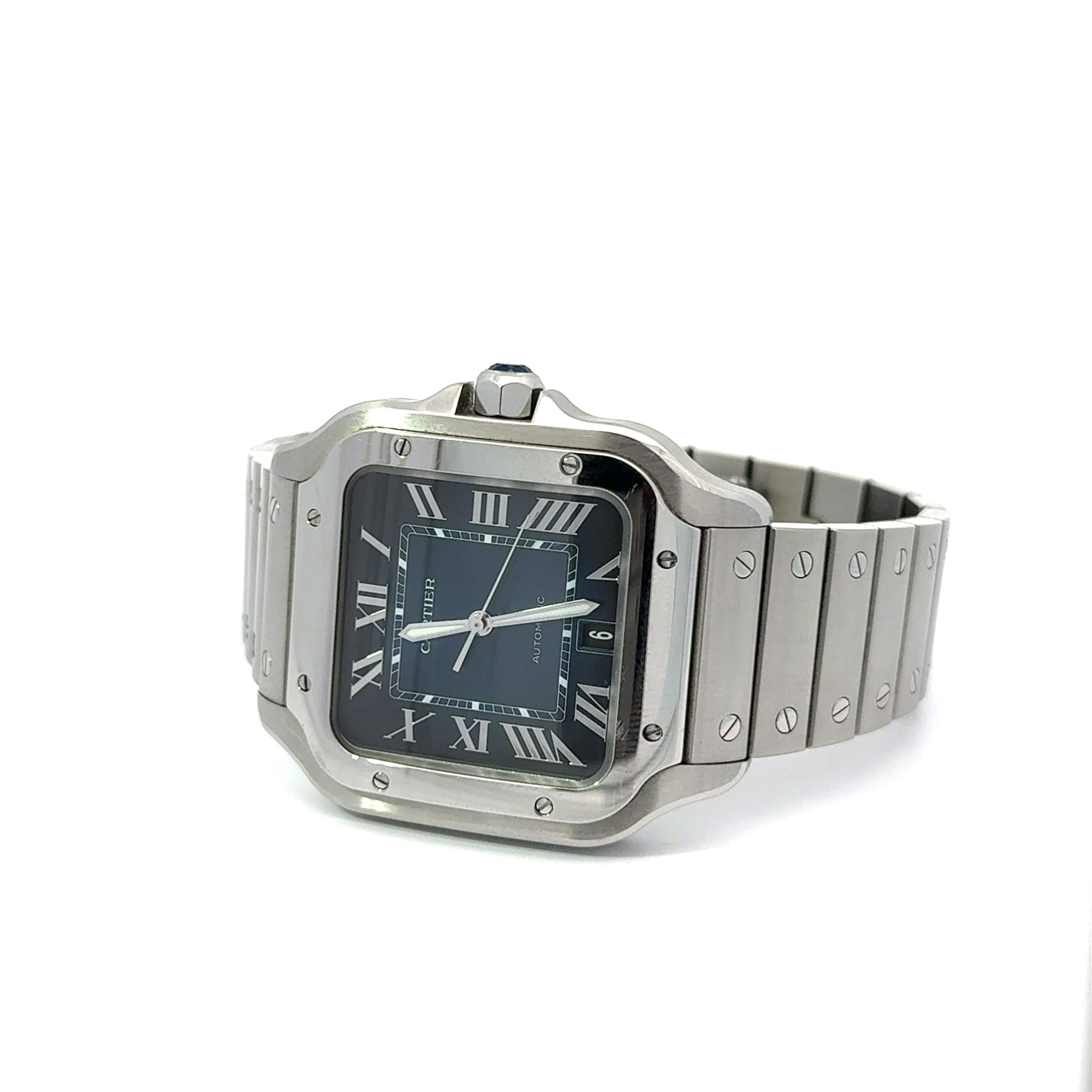 Cartier Santos WSSA0030 2023 Large Model Stainless Steel Watch (FULL SET)