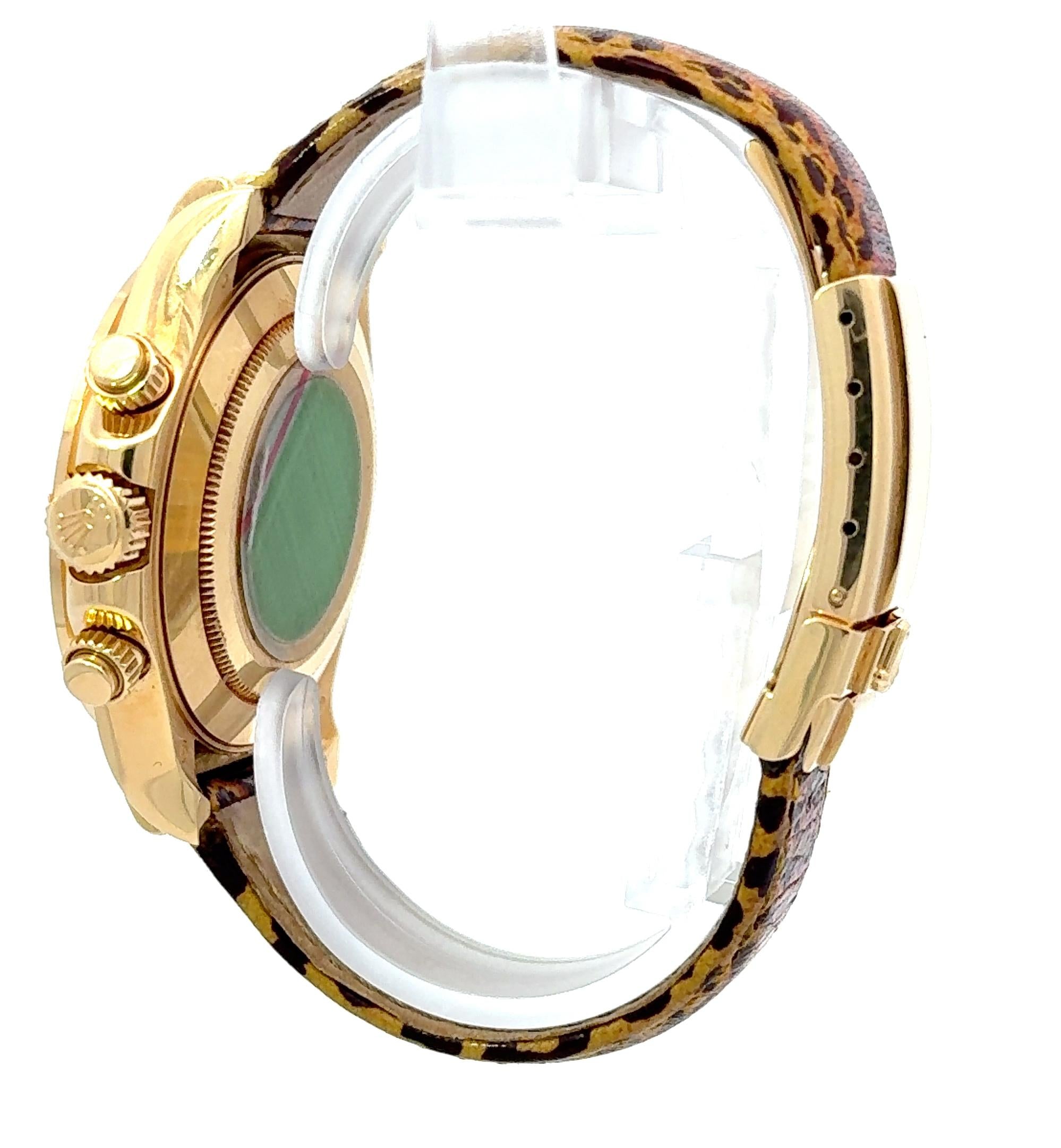 Rolex 2011 Daytona - 116598 SACO Leopard Dial and Band Watch w/ Box and Papers