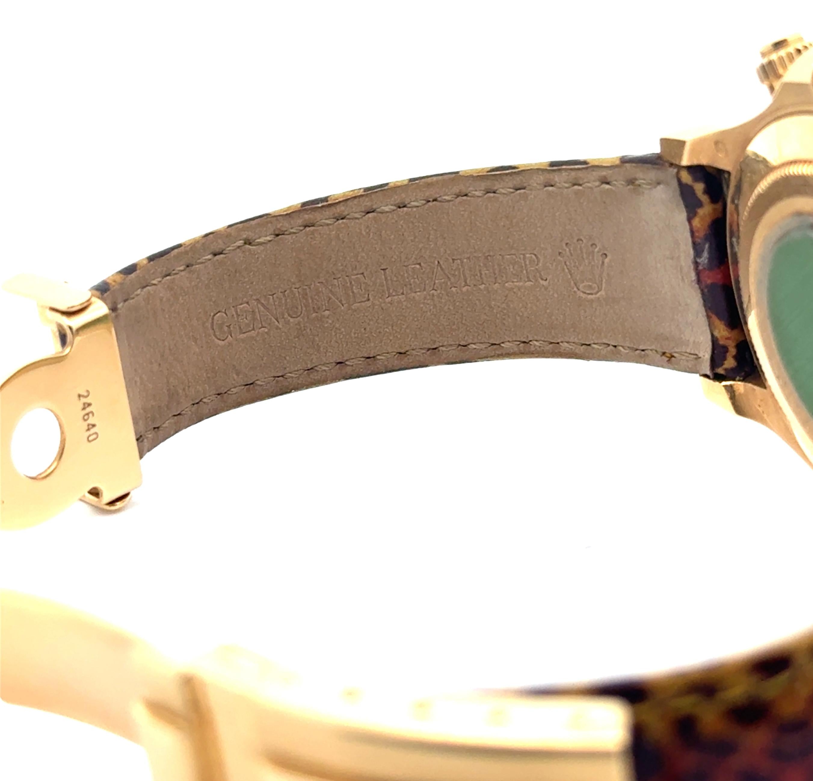 Rolex 2011 Daytona - 116598 SACO Leopard Dial and Band Watch w/ Box and Papers