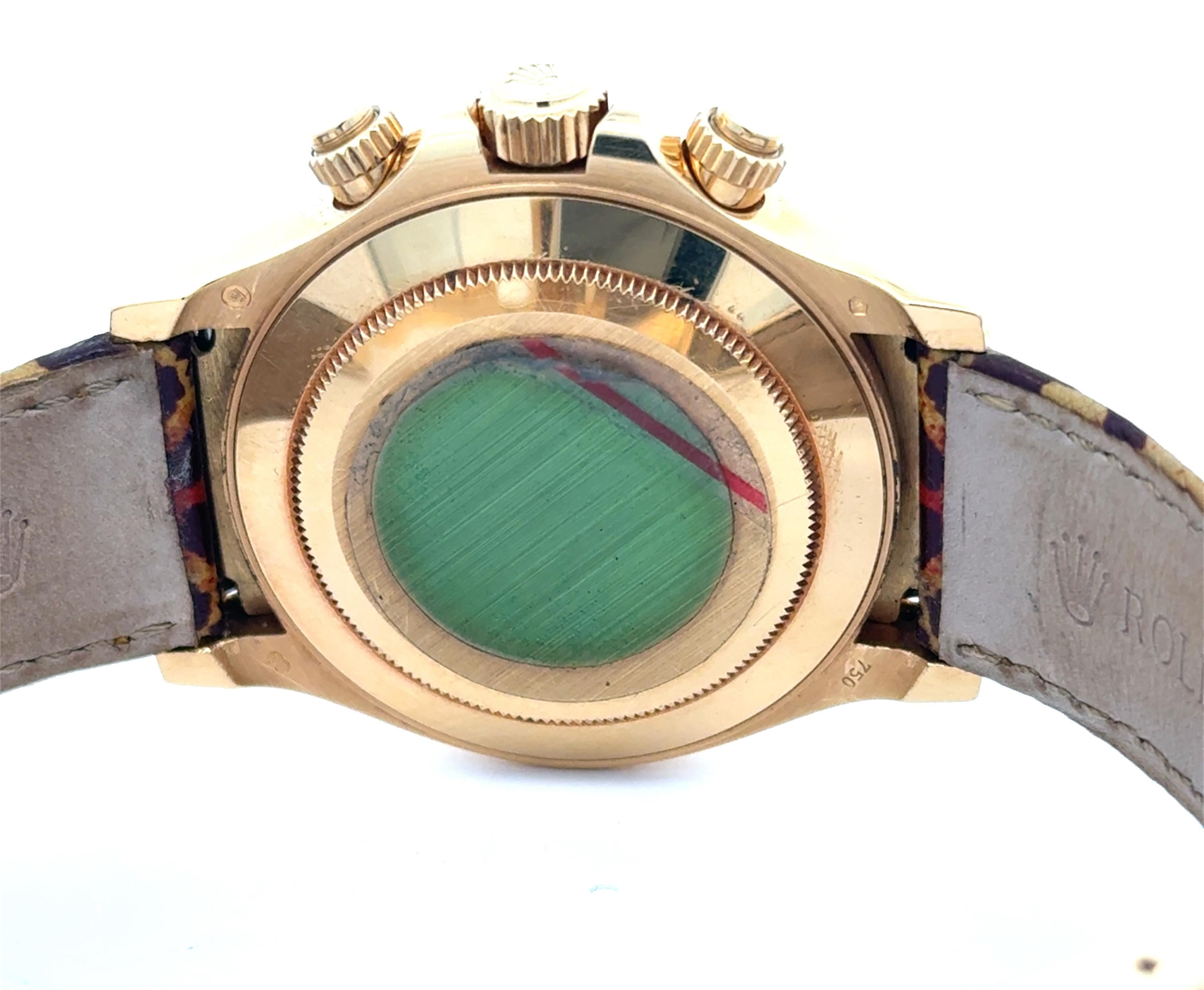 Rolex 2011 Daytona - 116598 SACO Leopard Dial and Band Watch w/ Box and Papers