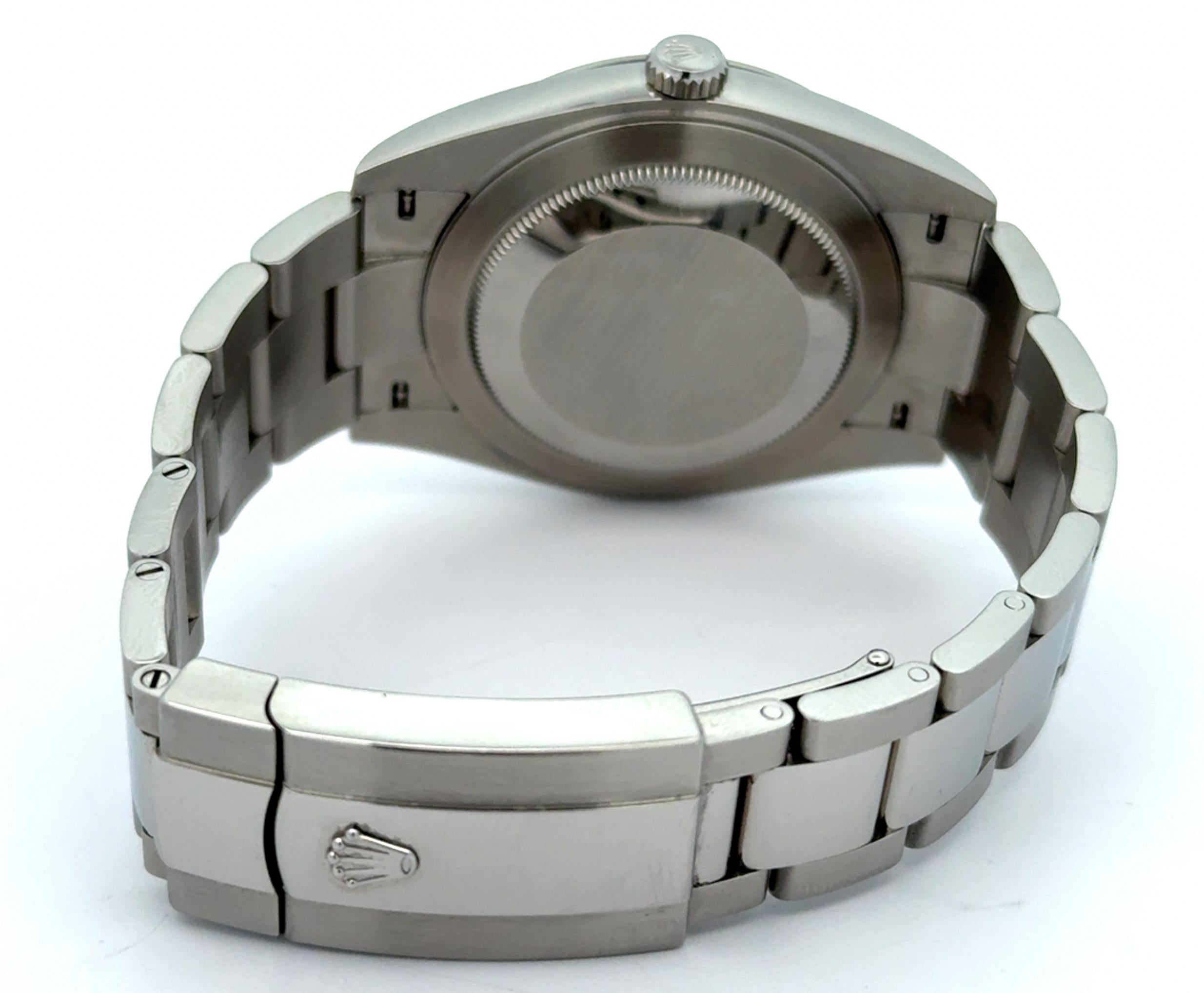 Rolex 2023 Datejust 126300 Stainless Smooth Bezel 41mm Green Dial Watch