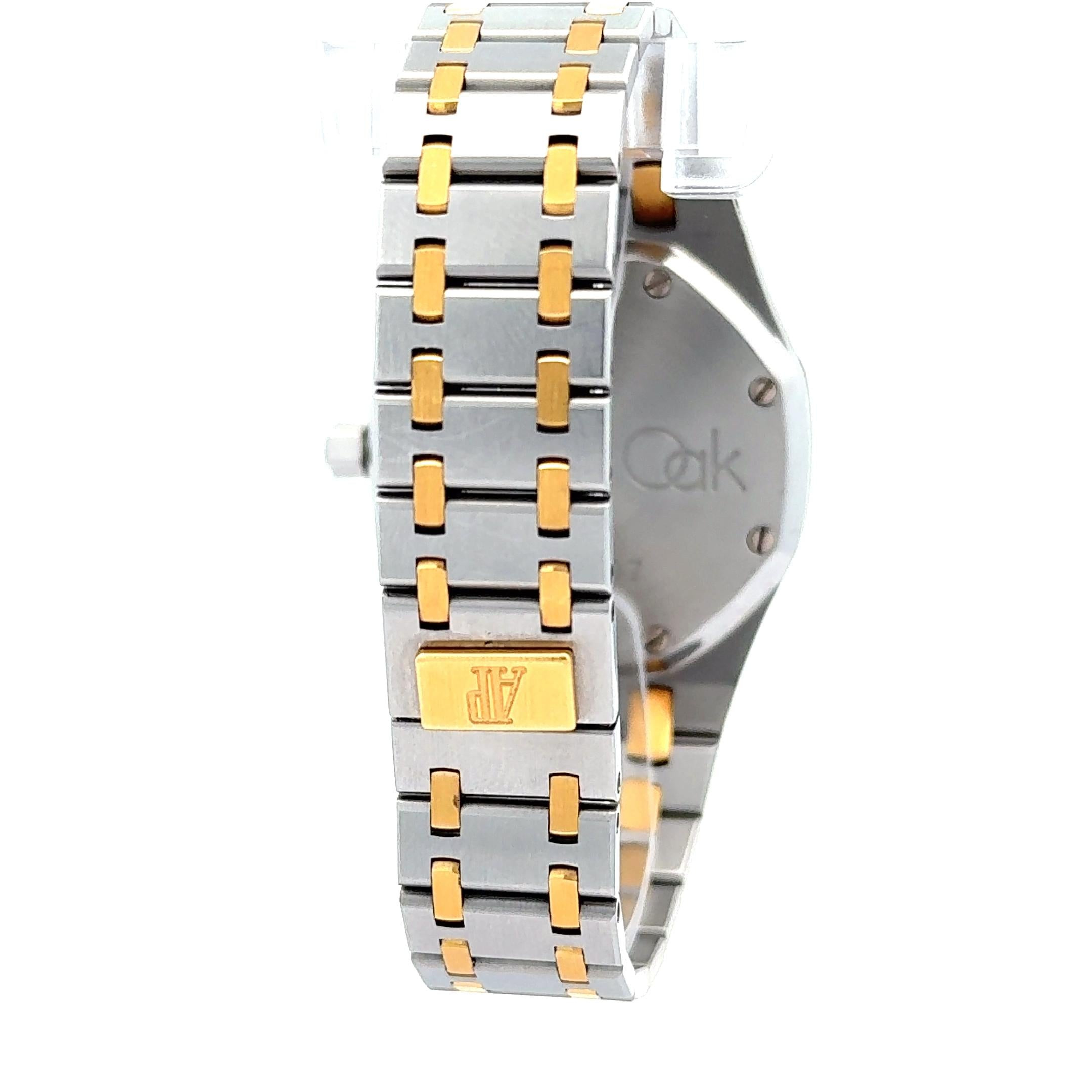 Audemars Piguet Royal Oak 25594SA Moon Phase Two Tone Wrist Watch