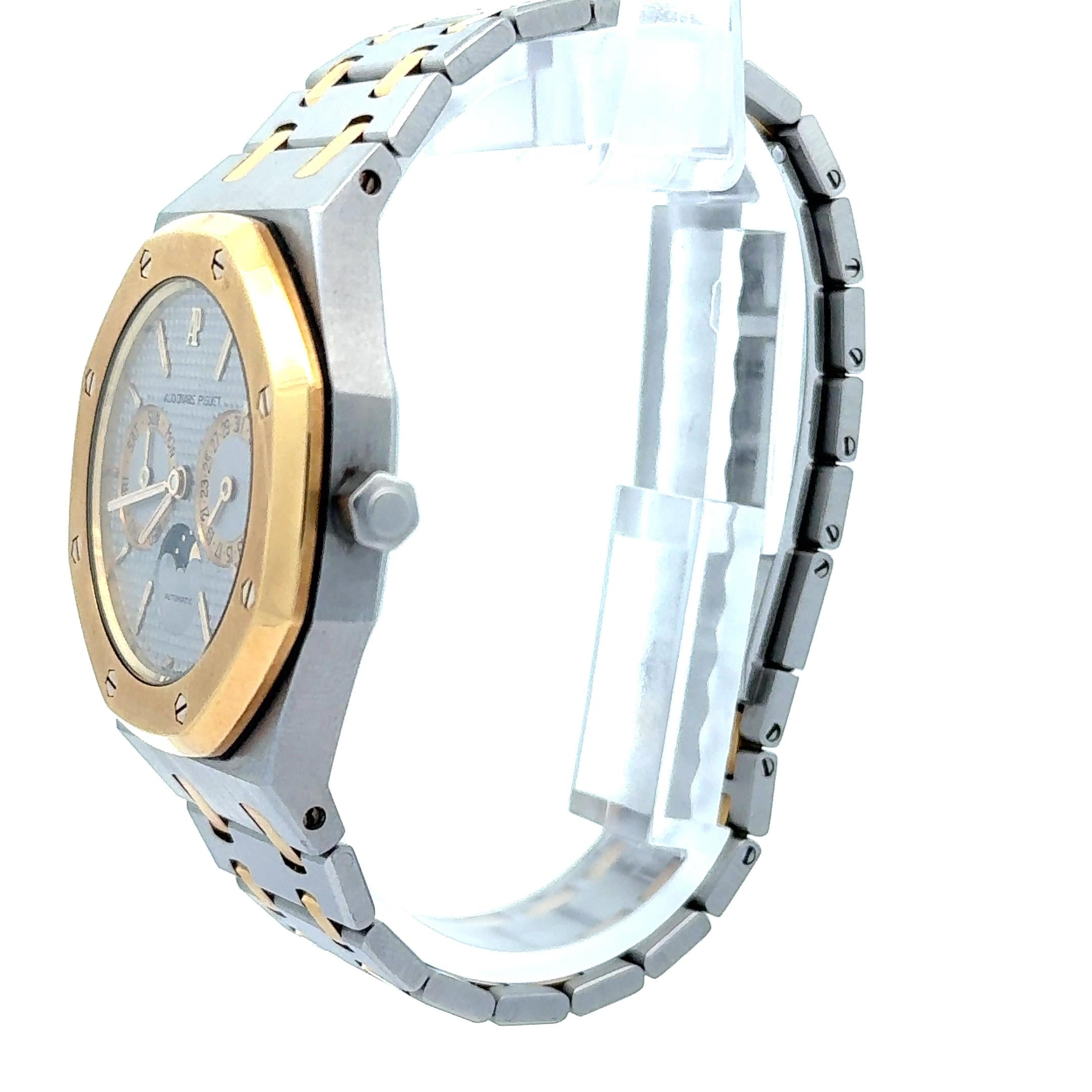 Audemars Piguet Royal Oak 25594SA Moon Phase Two Tone Wrist Watch