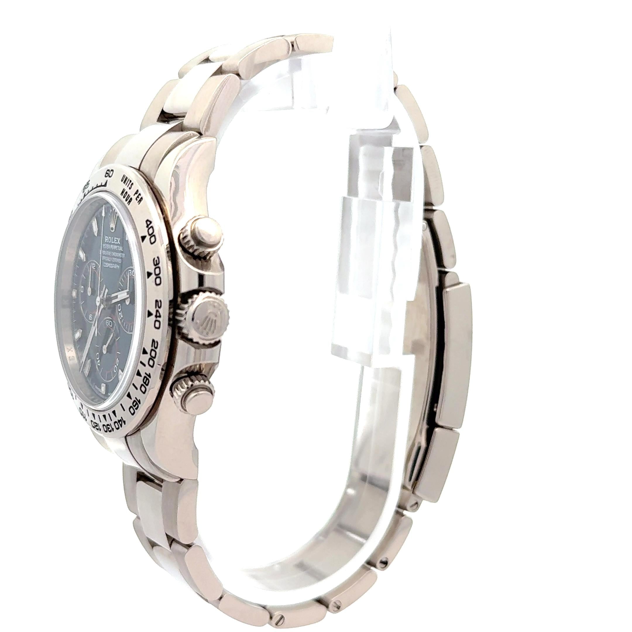 Rolex 2020 Daytona 116509 White Gold Blue Dial 40mm Watch w/ Box and Papers