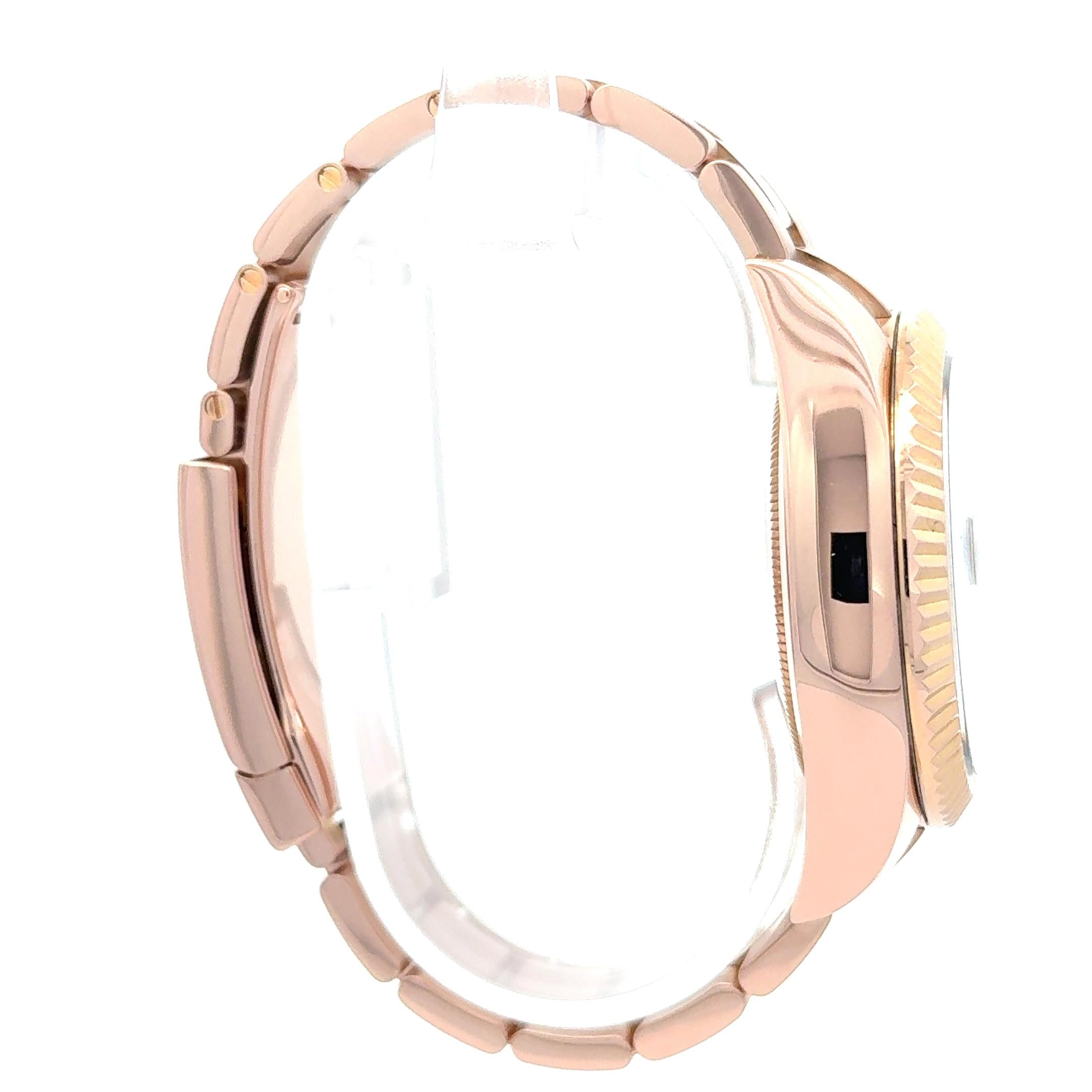 Rolex 2017 Sky Dweller 326935 Rose Gold Pink Sundust Dial Watch w/Box and Papers