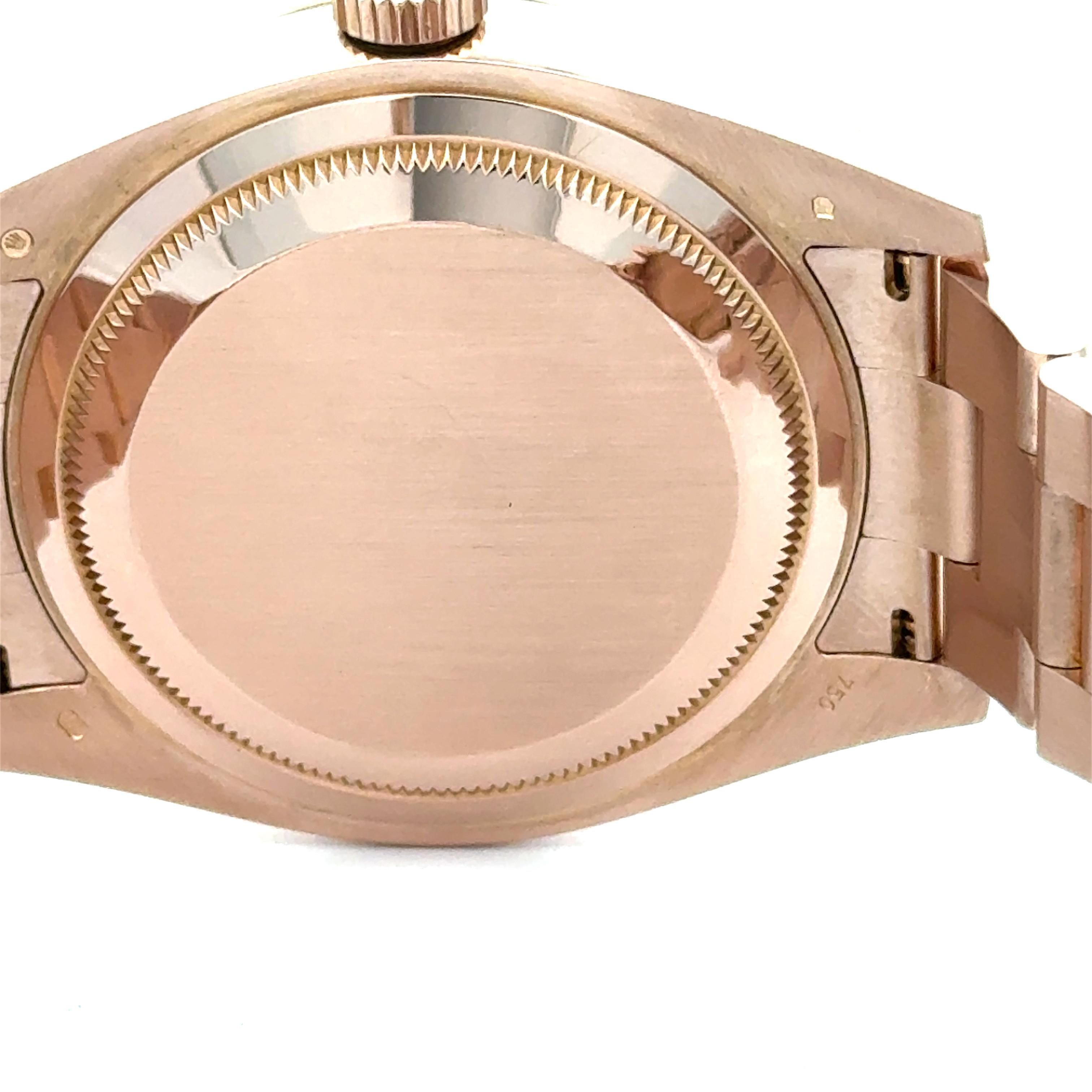 Rolex 2017 Sky Dweller 326935 Rose Gold Pink Sundust Dial Watch w/Box and Papers