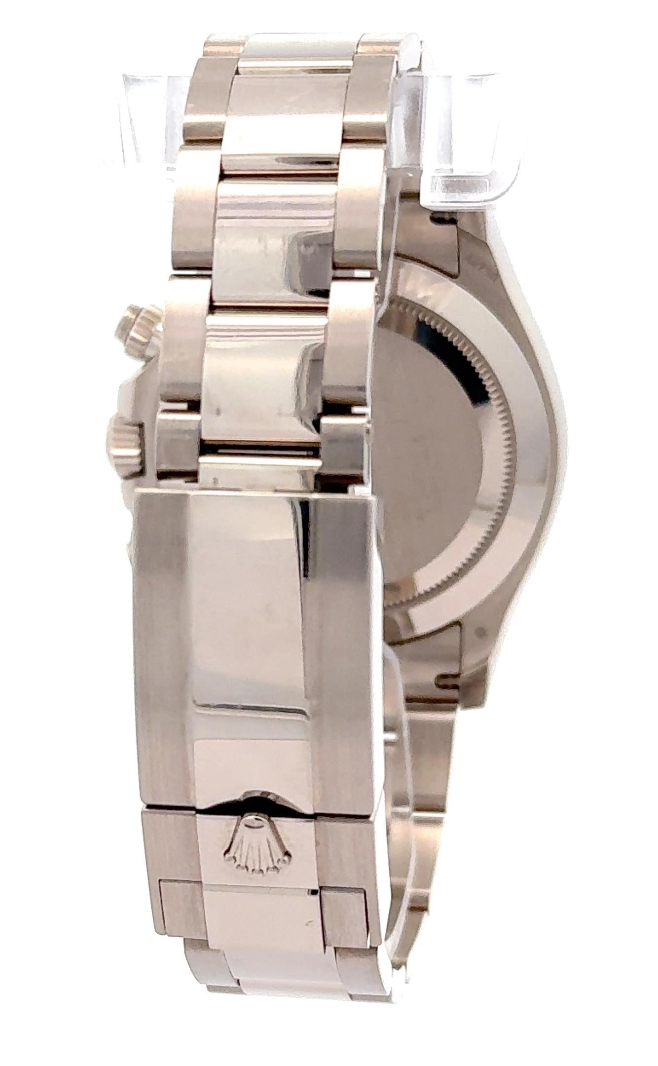 Rolex 2022 Daytona 116509 White Gold Blue Dial Oyster Watch w/ Box and Papers